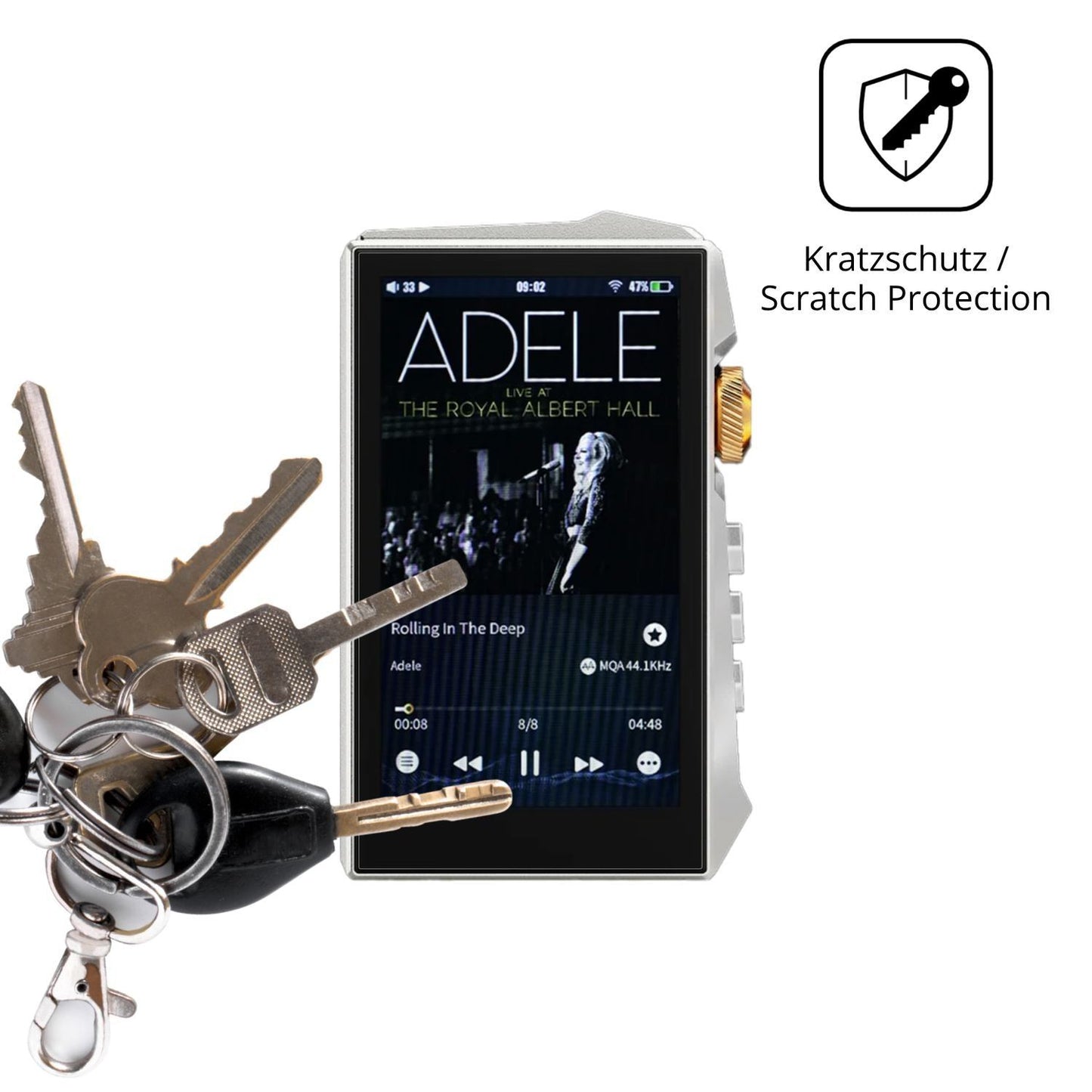 4x Schutzfolie klar für Hidizs AP80 Pro Max Displa (4)