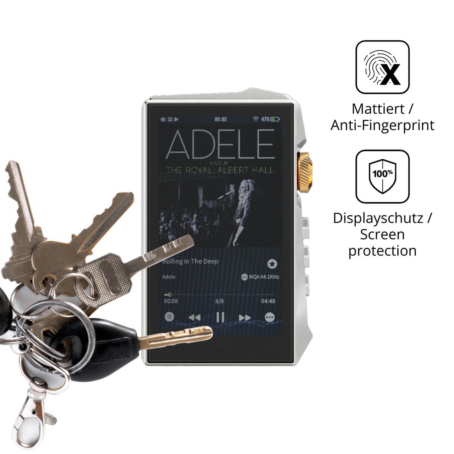 Blickschutzfolie für Hidizs AP80 Pro Max matt Schu (3)