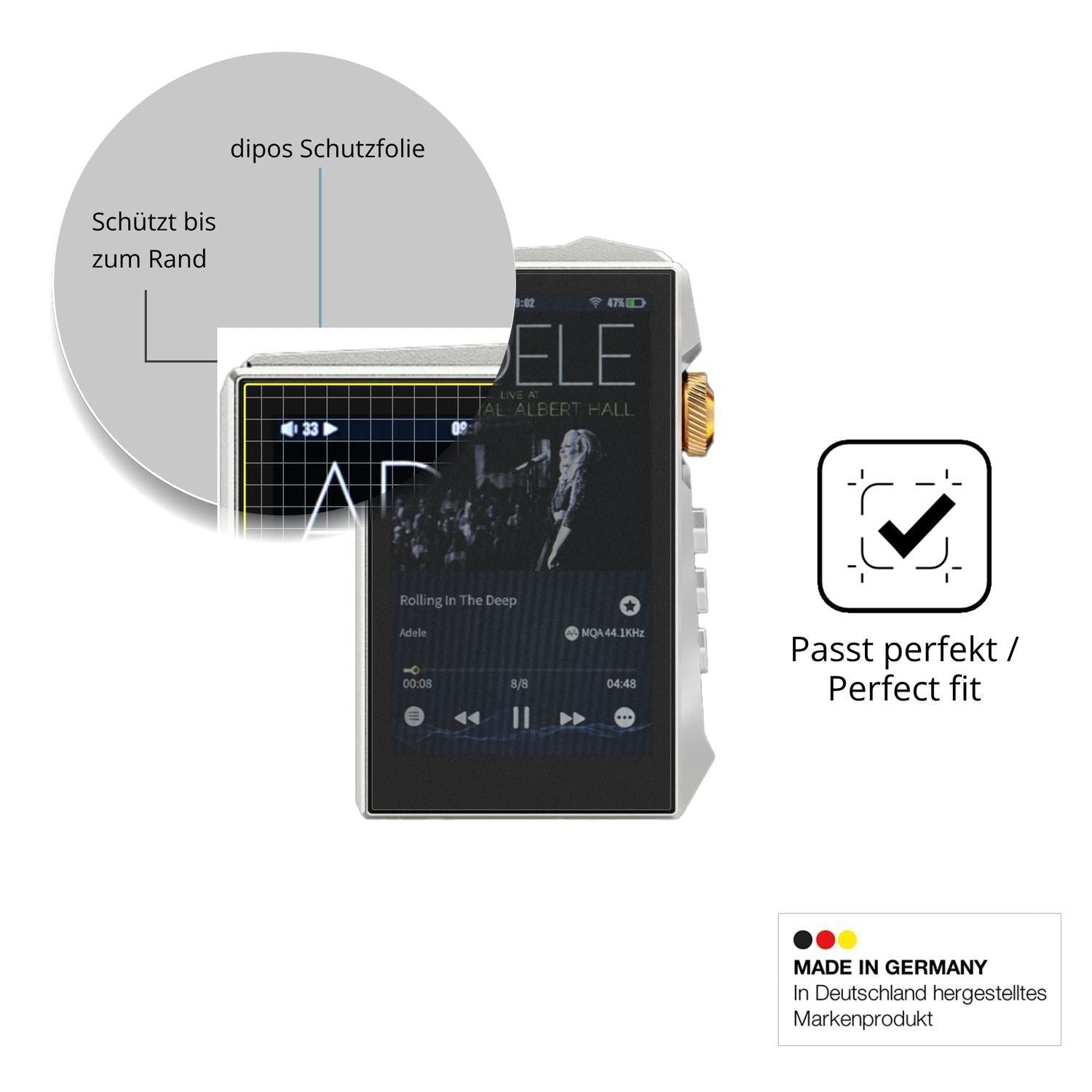 Blickschutzfolie für Hidizs AP80 Pro Max matt Schu (4)