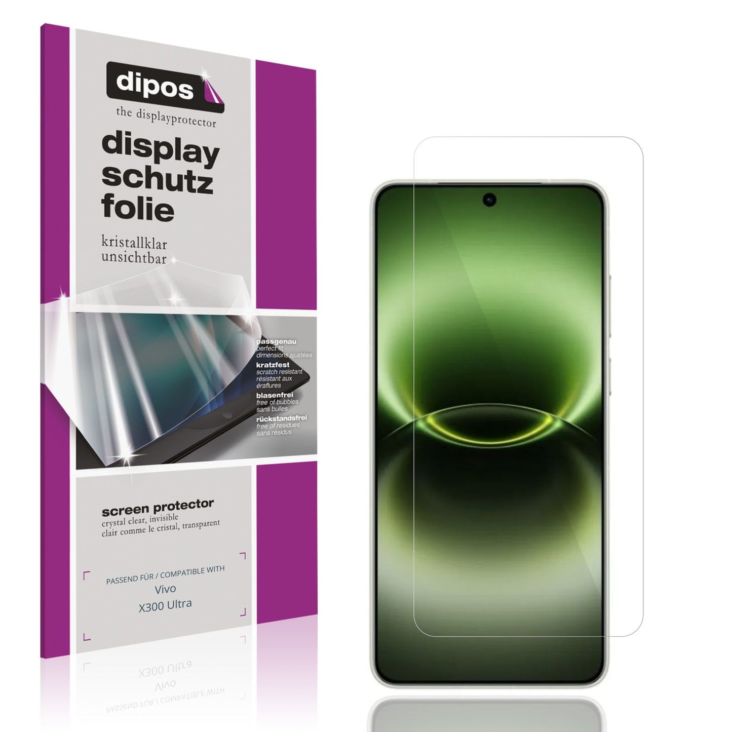 4x Schutzfolie klar für Vivo X300 Ultra Display-Sc (1)