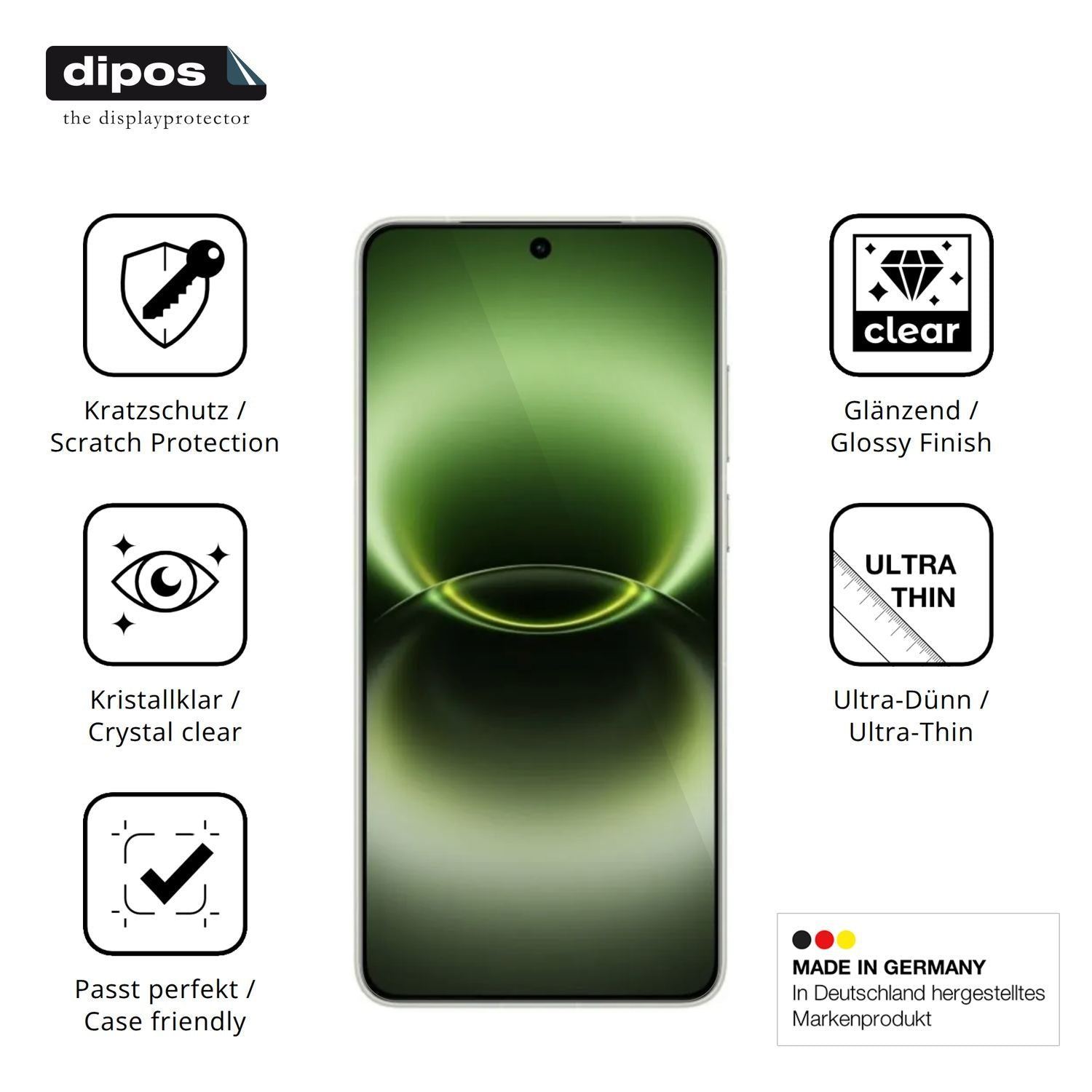 4x Schutzfolie klar für Vivo X300 Ultra Display-Sc (7)