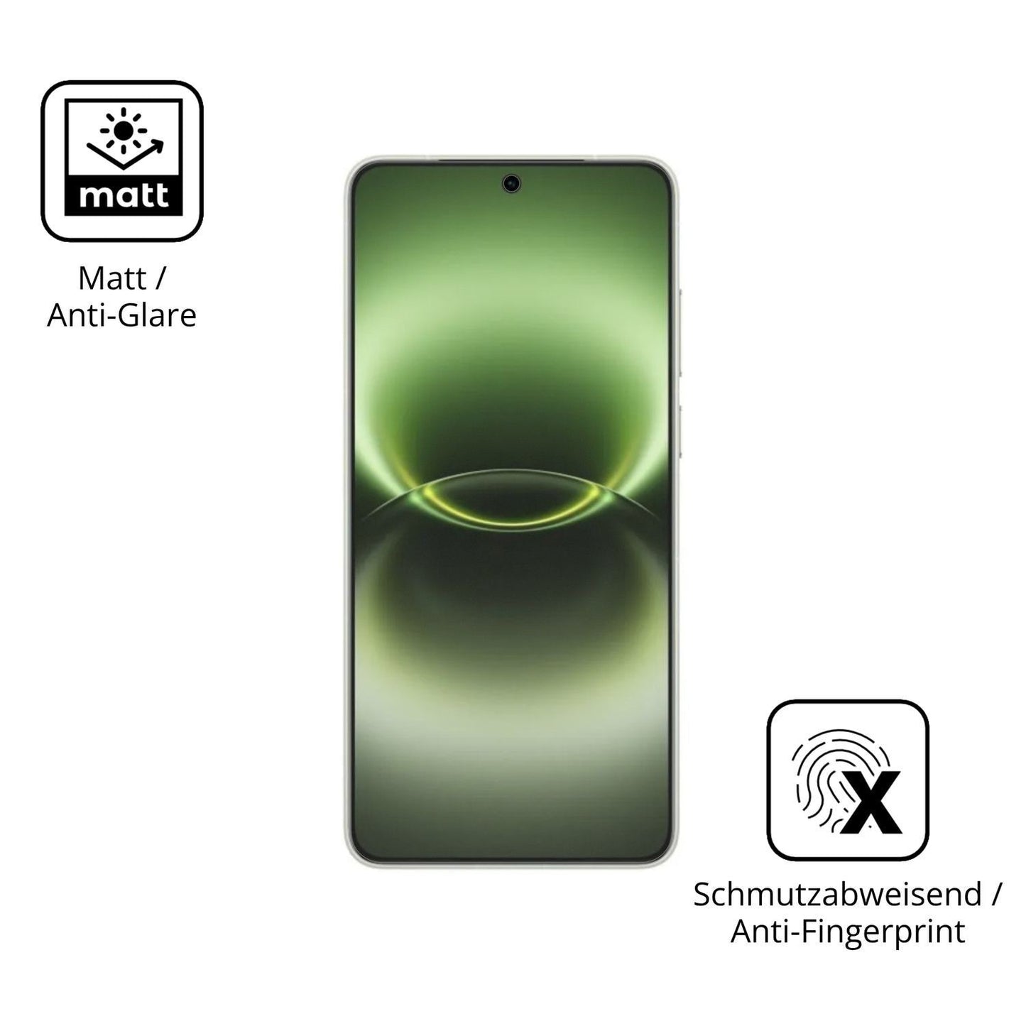 4x Schutzfolie matt für Vivo X300 Ultra Display-Sc (5)