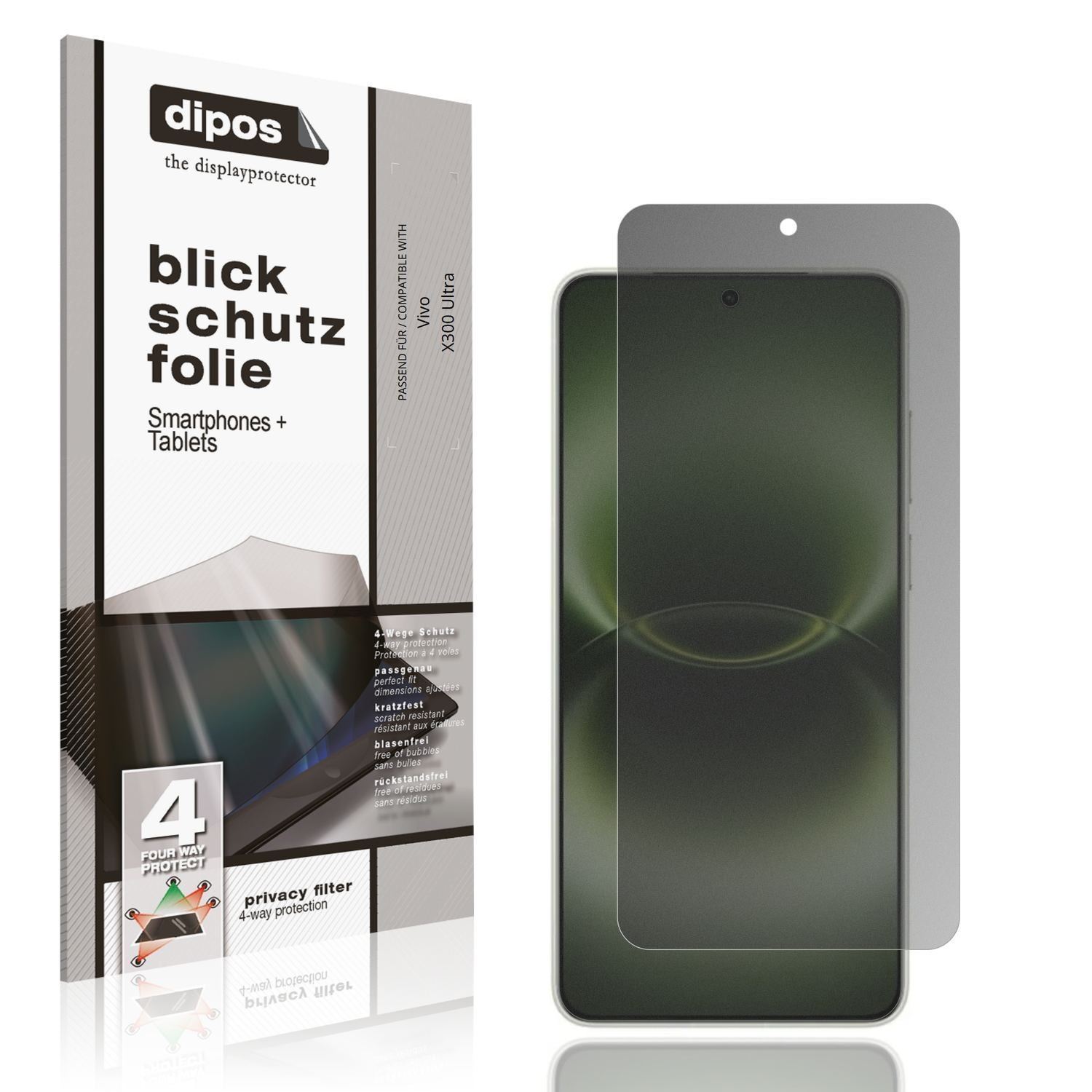 Blickschutzfolie für Vivo X300 Ultra matt Schutzfo (1)