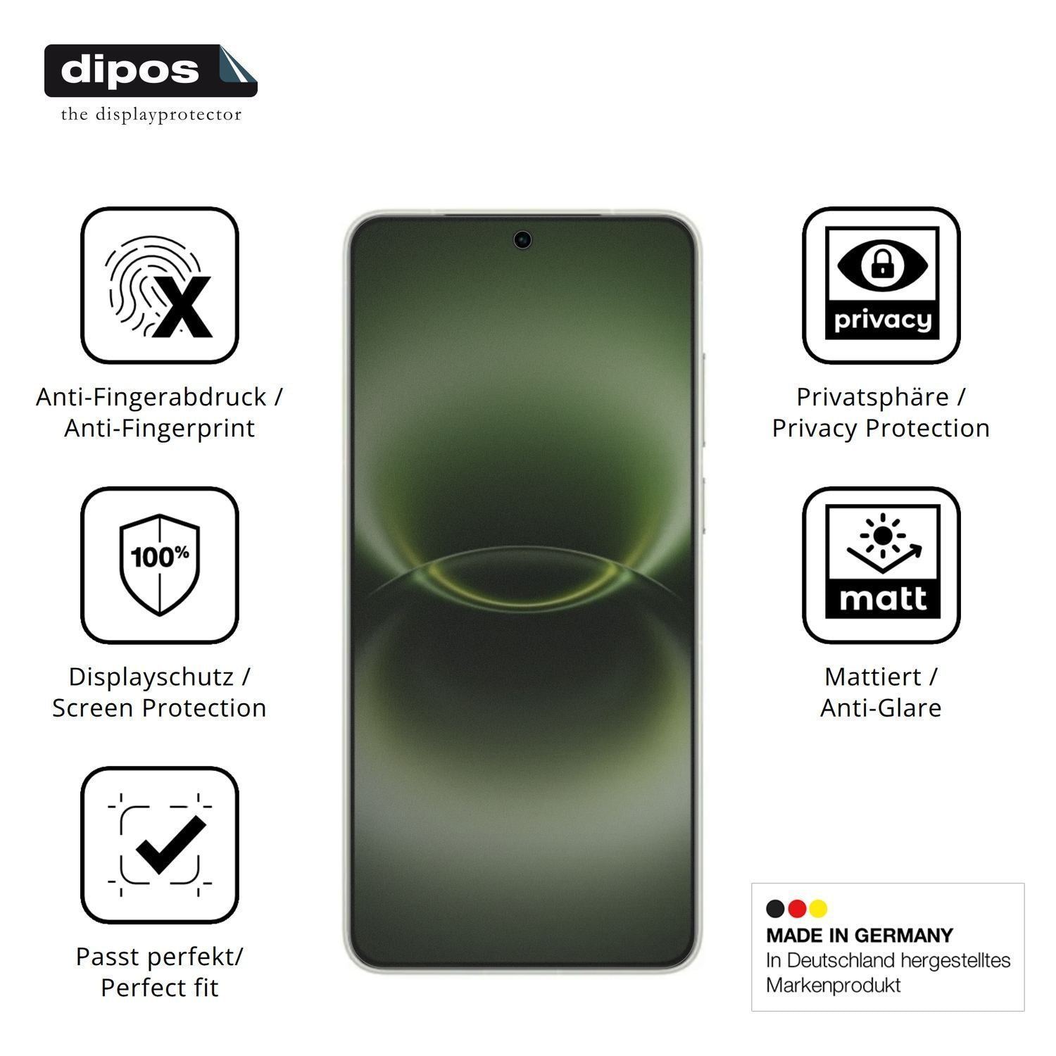 Blickschutzfolie für Vivo X300 Ultra matt Schutzfo (5)