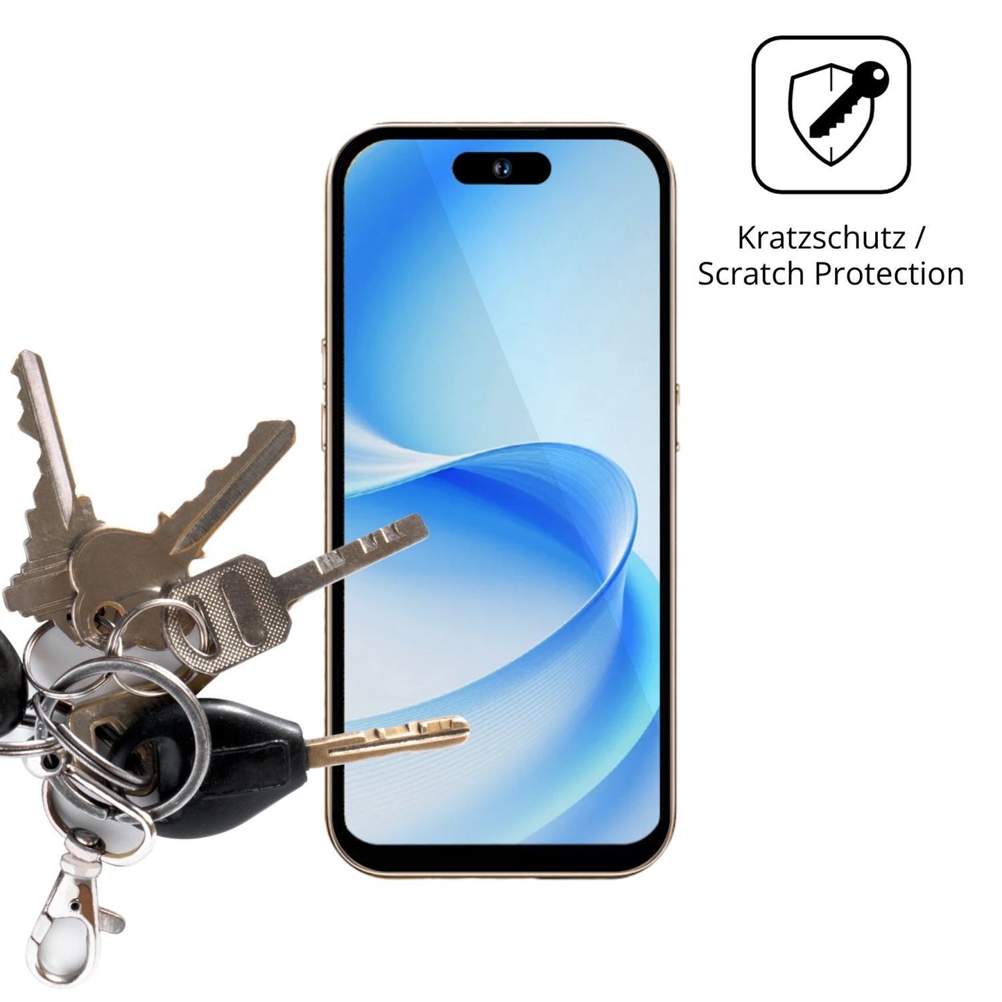4x Schutzfolie klar für MTGud 16 Pro Display-Schut (4)