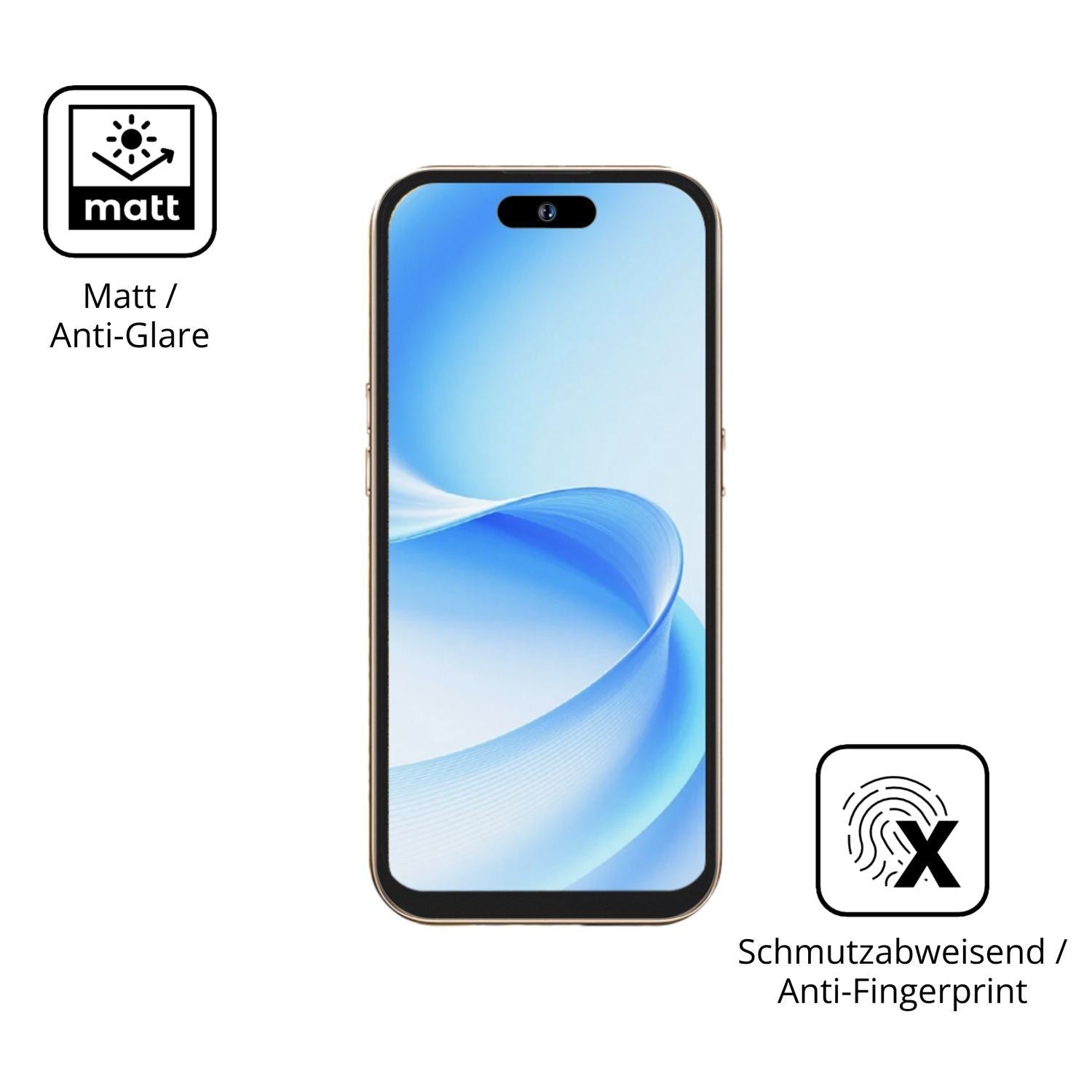 4x Schutzfolie matt für MTGud 16 Pro Display-Schut (5)