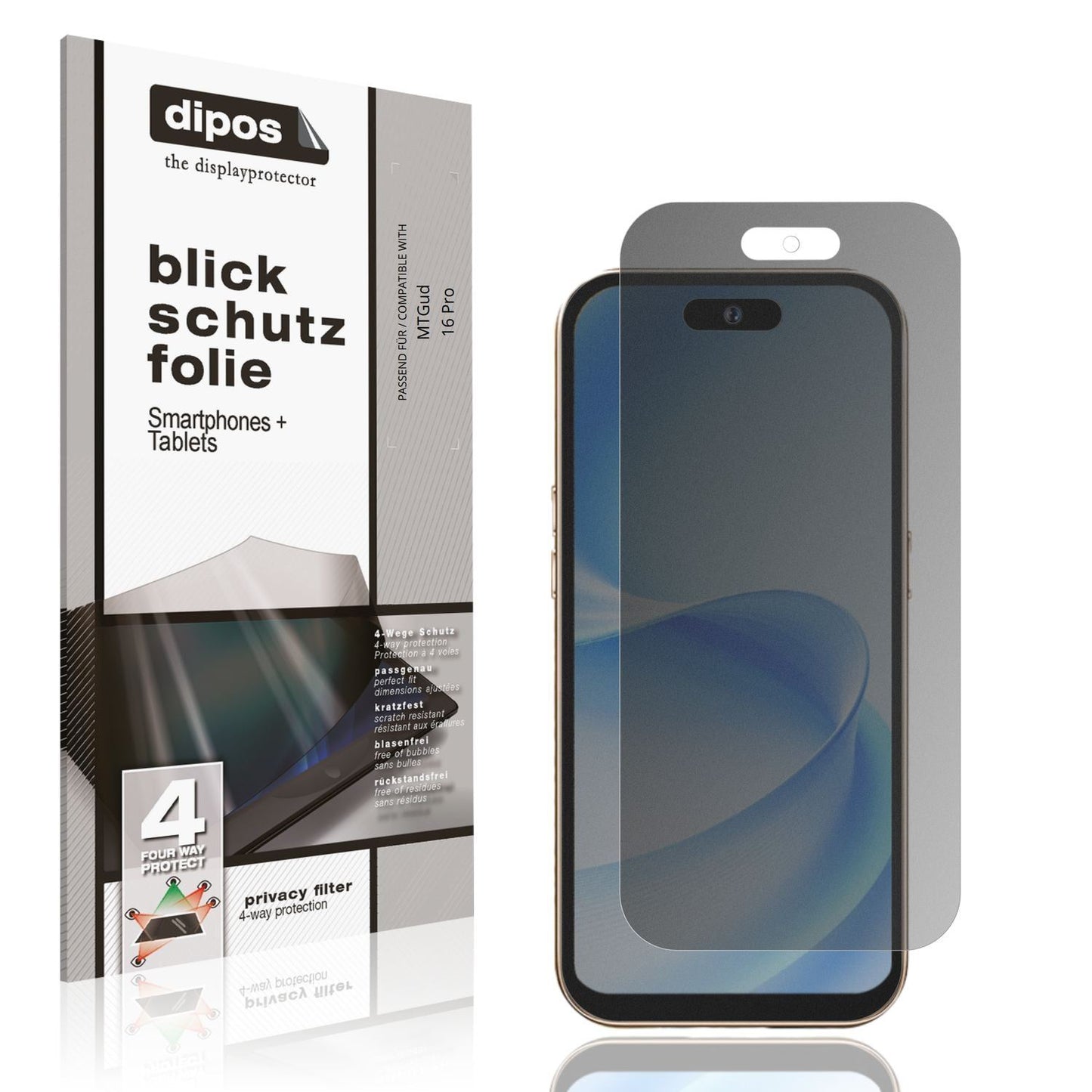 Blickschutzfolie für MTGud 16 Pro matt Schutzfolie (1)