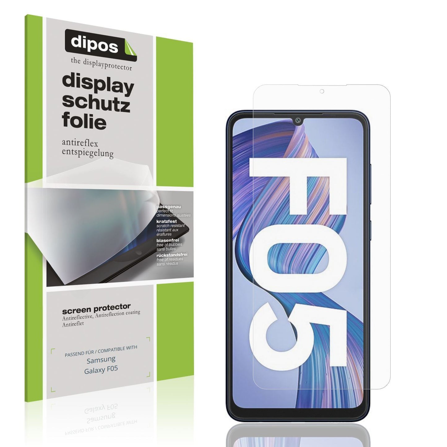 4x Schutzfolie matt für Samsung Galaxy F05 Display (1)