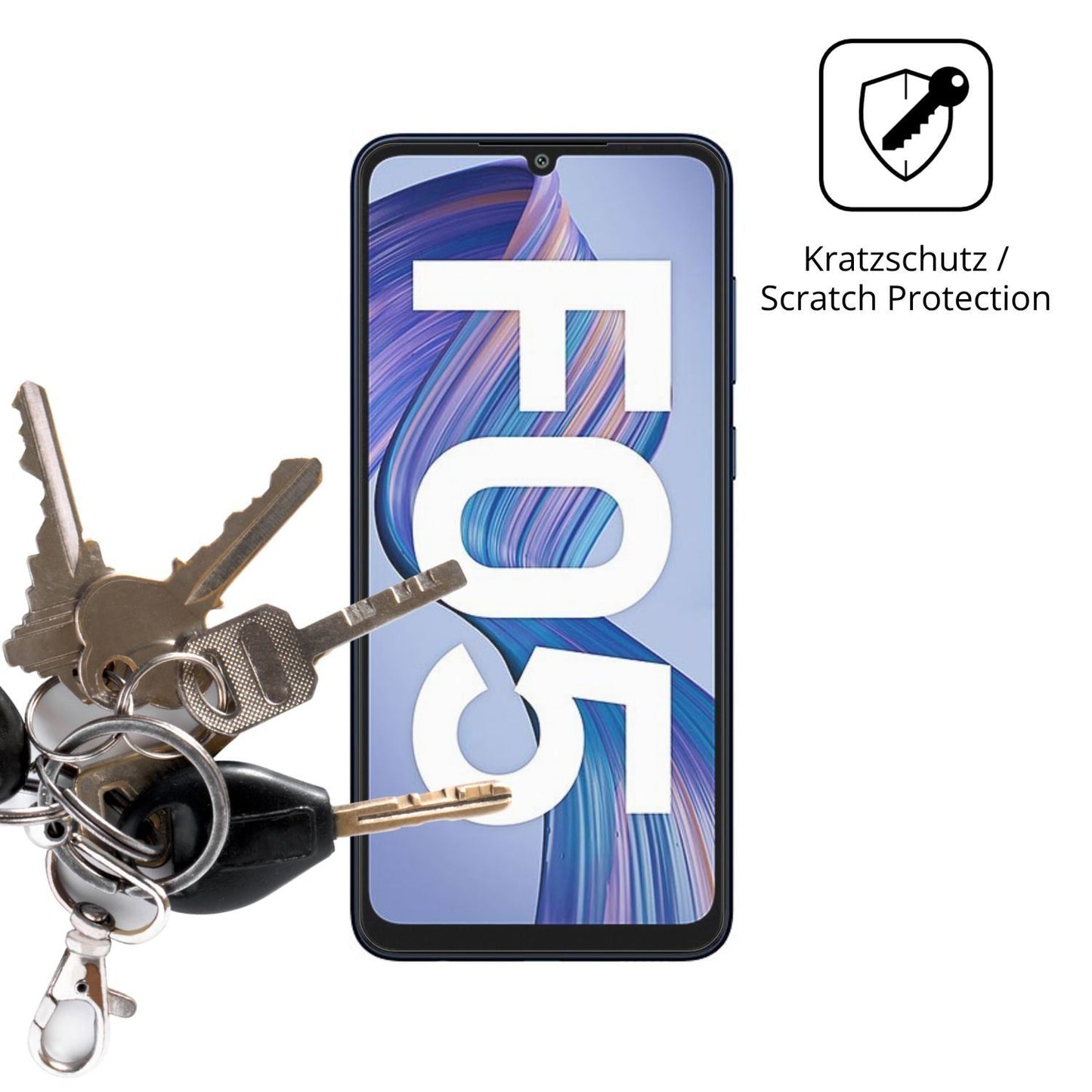 4x Schutzfolie matt für Samsung Galaxy F05 Display (4)