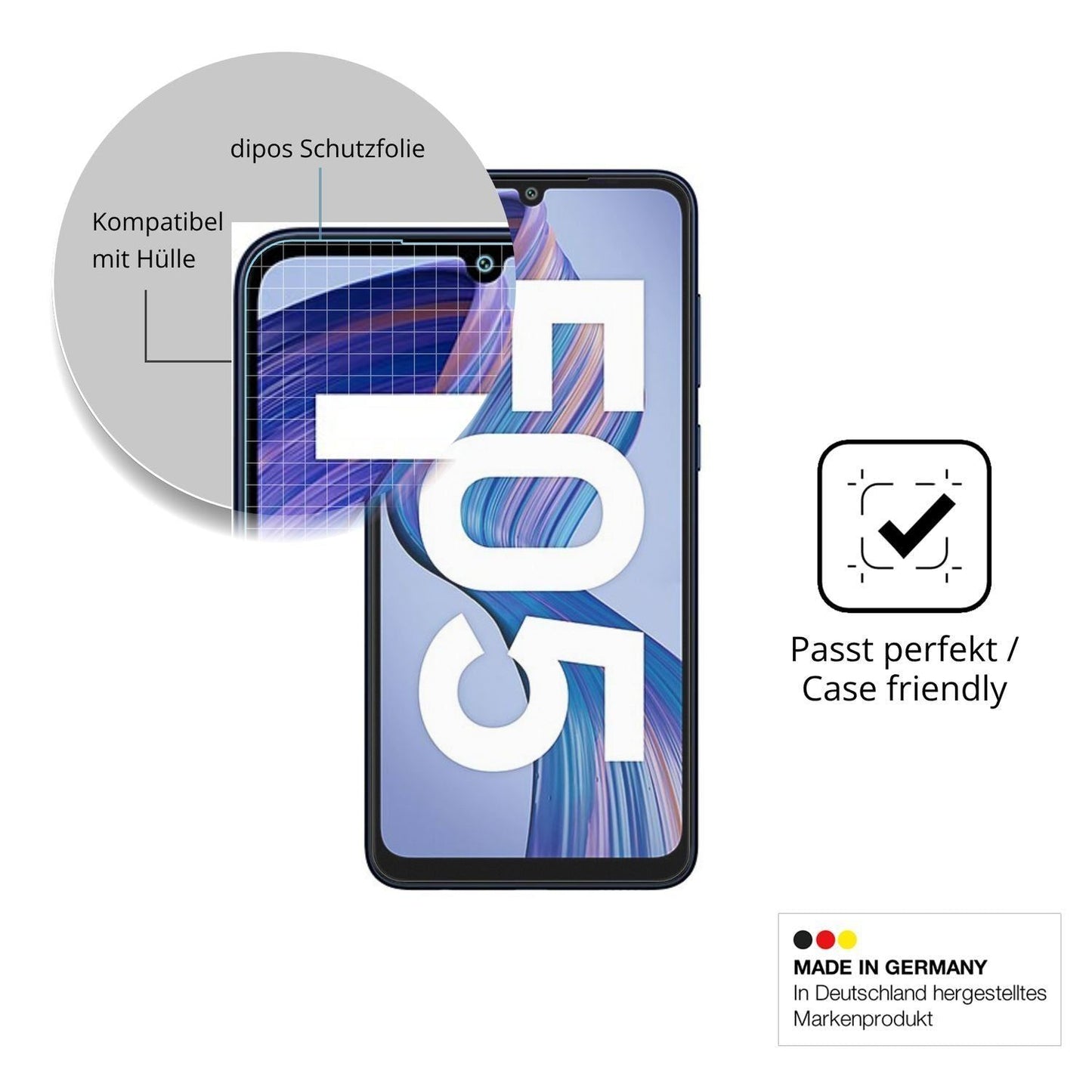 4x Schutzfolie matt für Samsung Galaxy F05 Display (6)