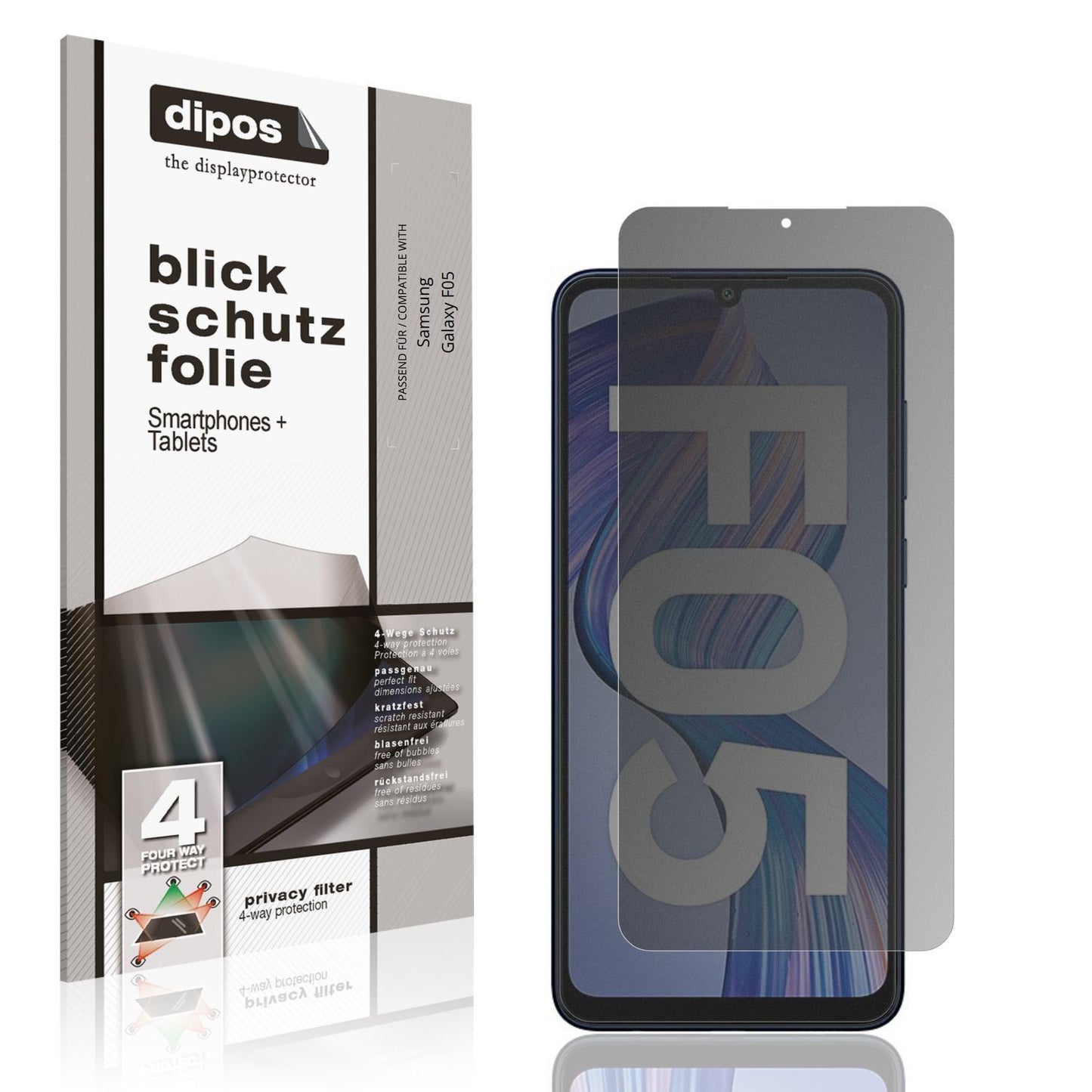Blickschutzfolie für Samsung Galaxy F05 matt Schut (1)