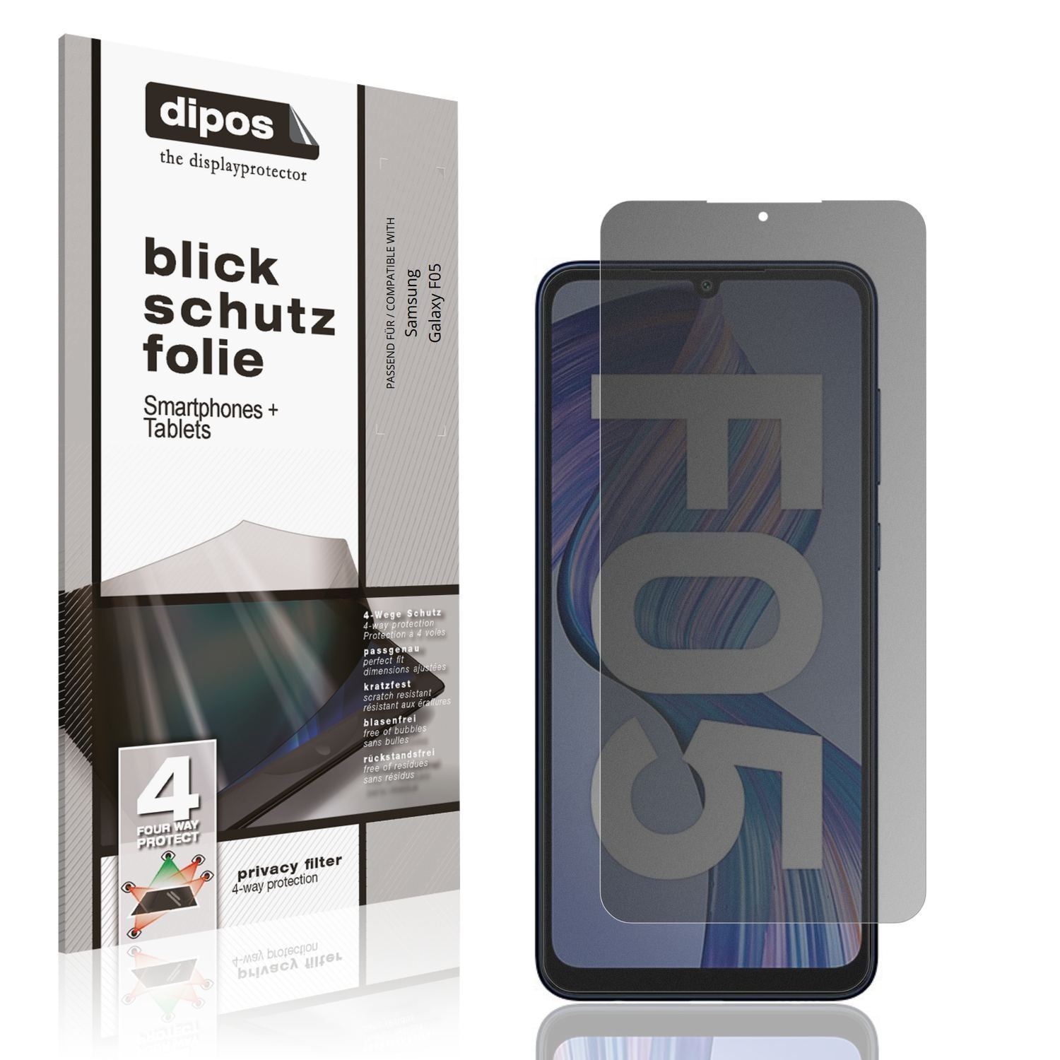 Blickschutzfolie für Samsung Galaxy F05 matt Schut (1)