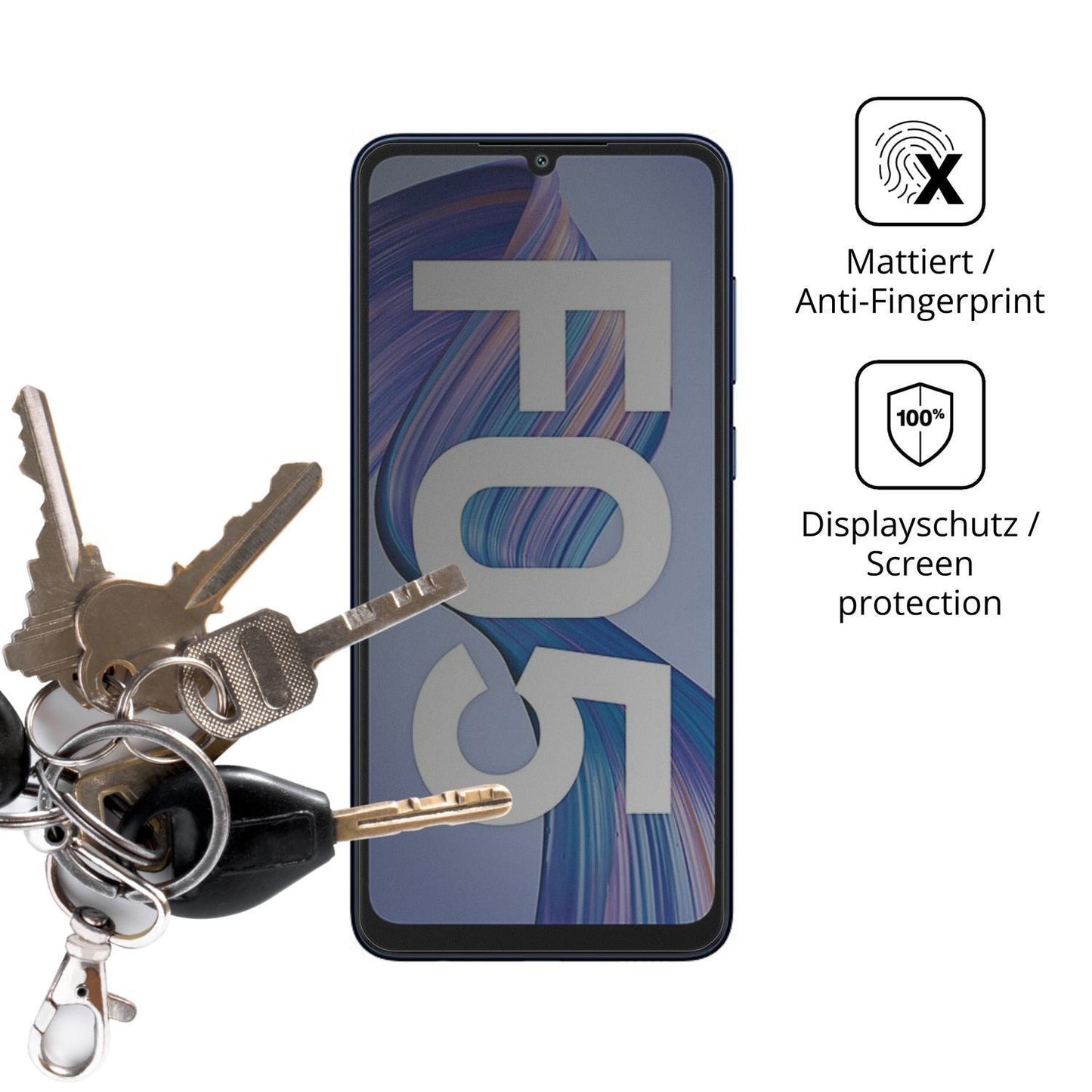 Blickschutzfolie für Samsung Galaxy F05 matt Schut (3)