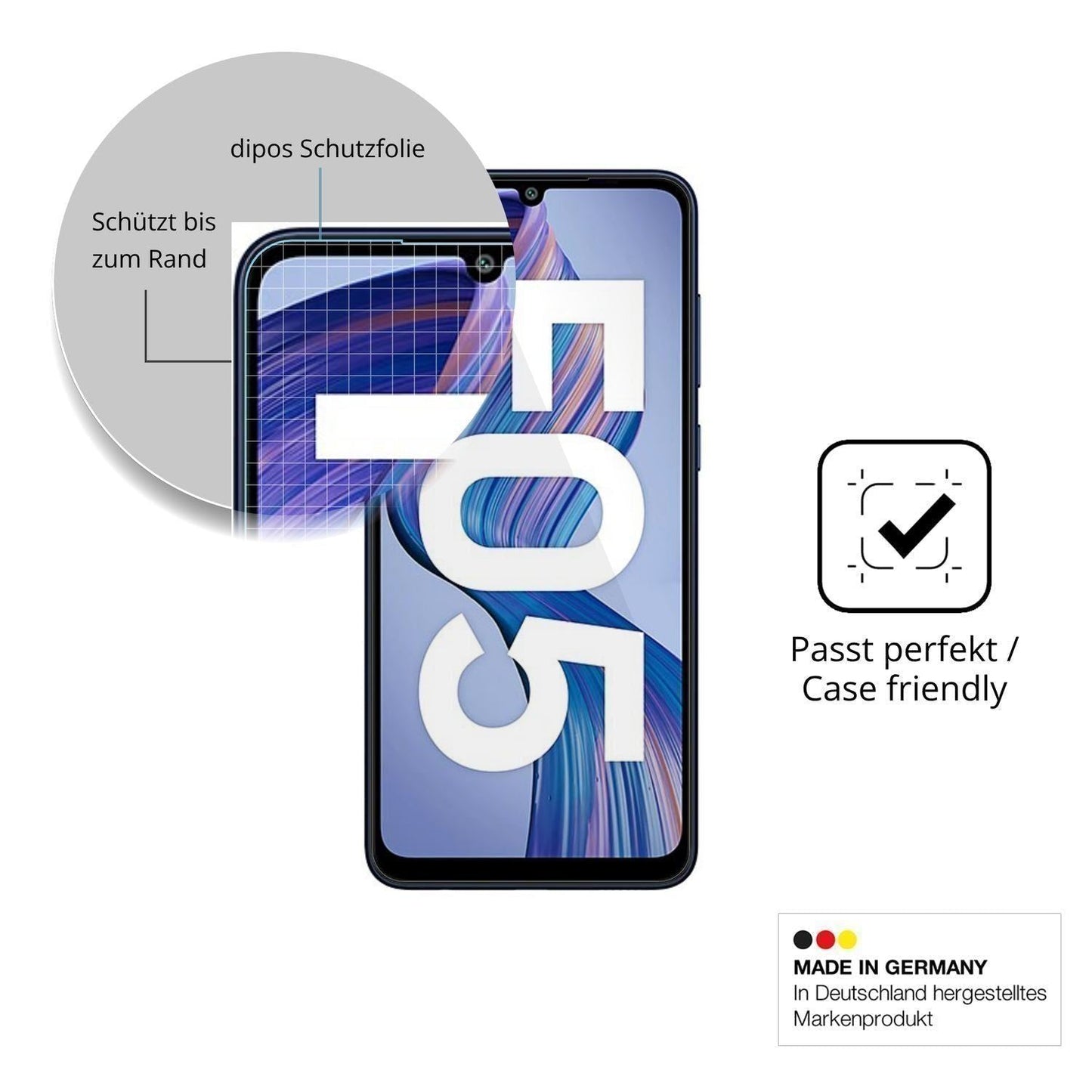 2x 9H Schutzfolie für Samsung Galaxy F05 Panzerfol (6)