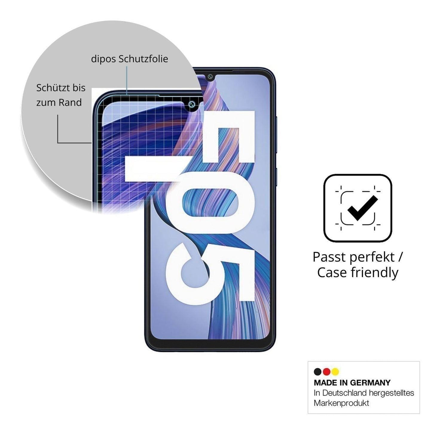 2x 9H Schutzfolie matt für Samsung Galaxy F05 Panz (6)