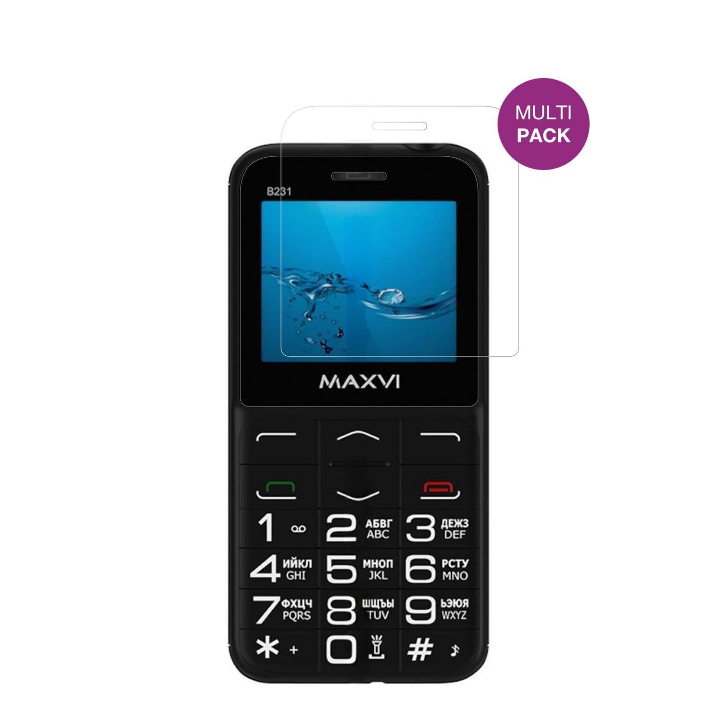 4x Schutzfolie klar für Maxvi B231 Display-Schutzf (2)
