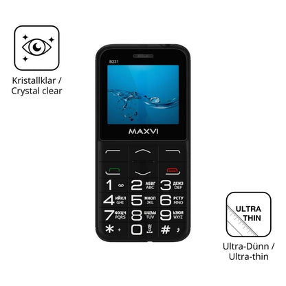 4x Schutzfolie klar für Maxvi B231 Display-Schutzf (5)