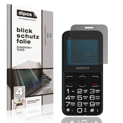 Blickschutzfolie für Maxvi B231 matt Schutzfolie P (1)