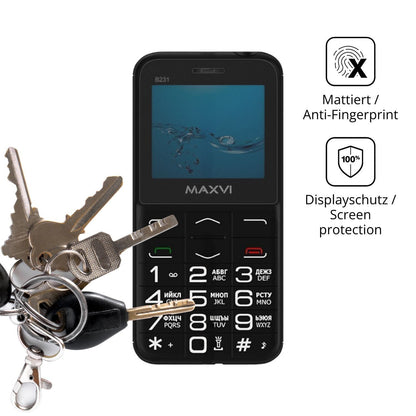 Blickschutzfolie für Maxvi B231 matt Schutzfolie P (3)