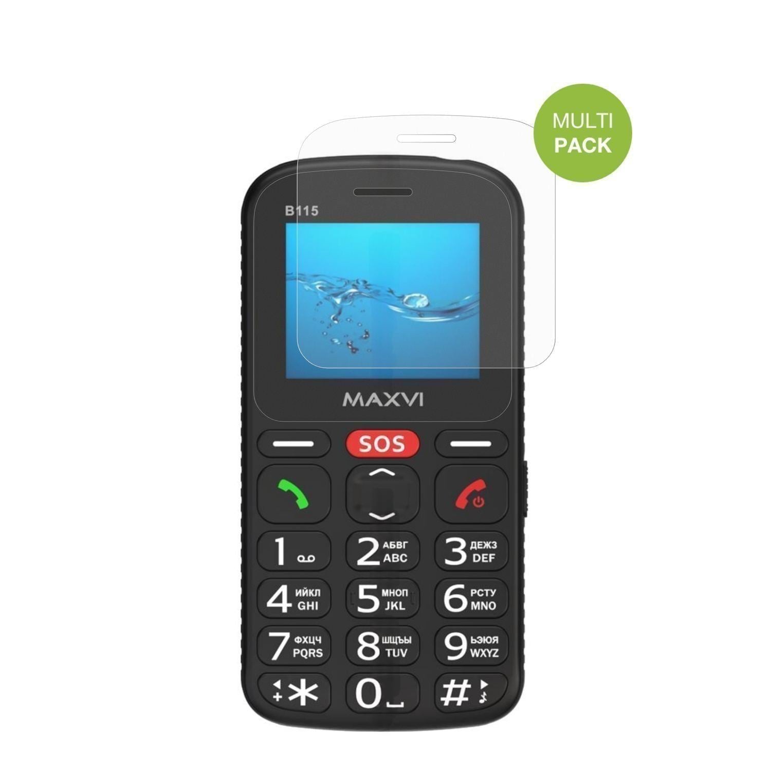 4x Schutzfolie matt für Maxvi B115 Display-Schutzf (2)