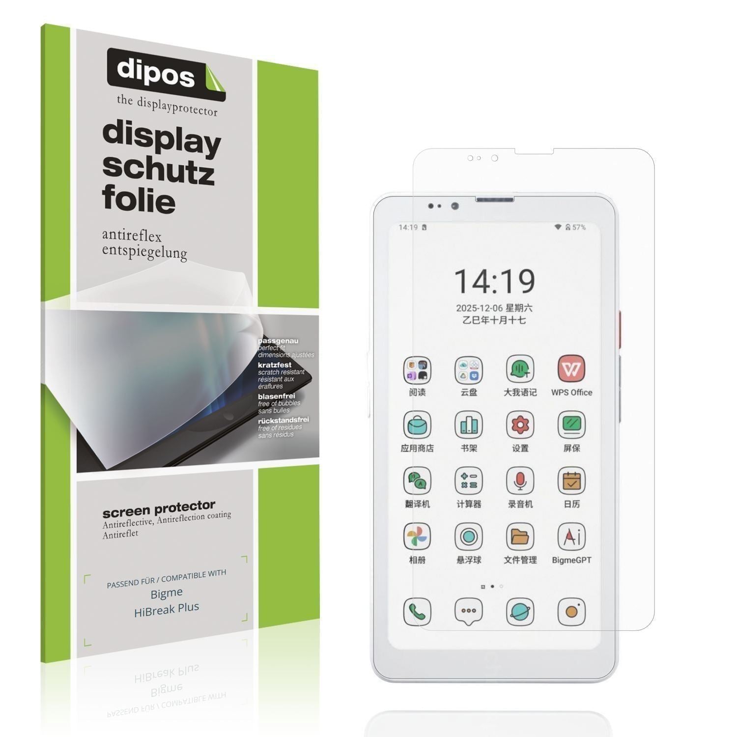 4x Schutzfolie matt für Bigme HiBreak Plus Display (1)