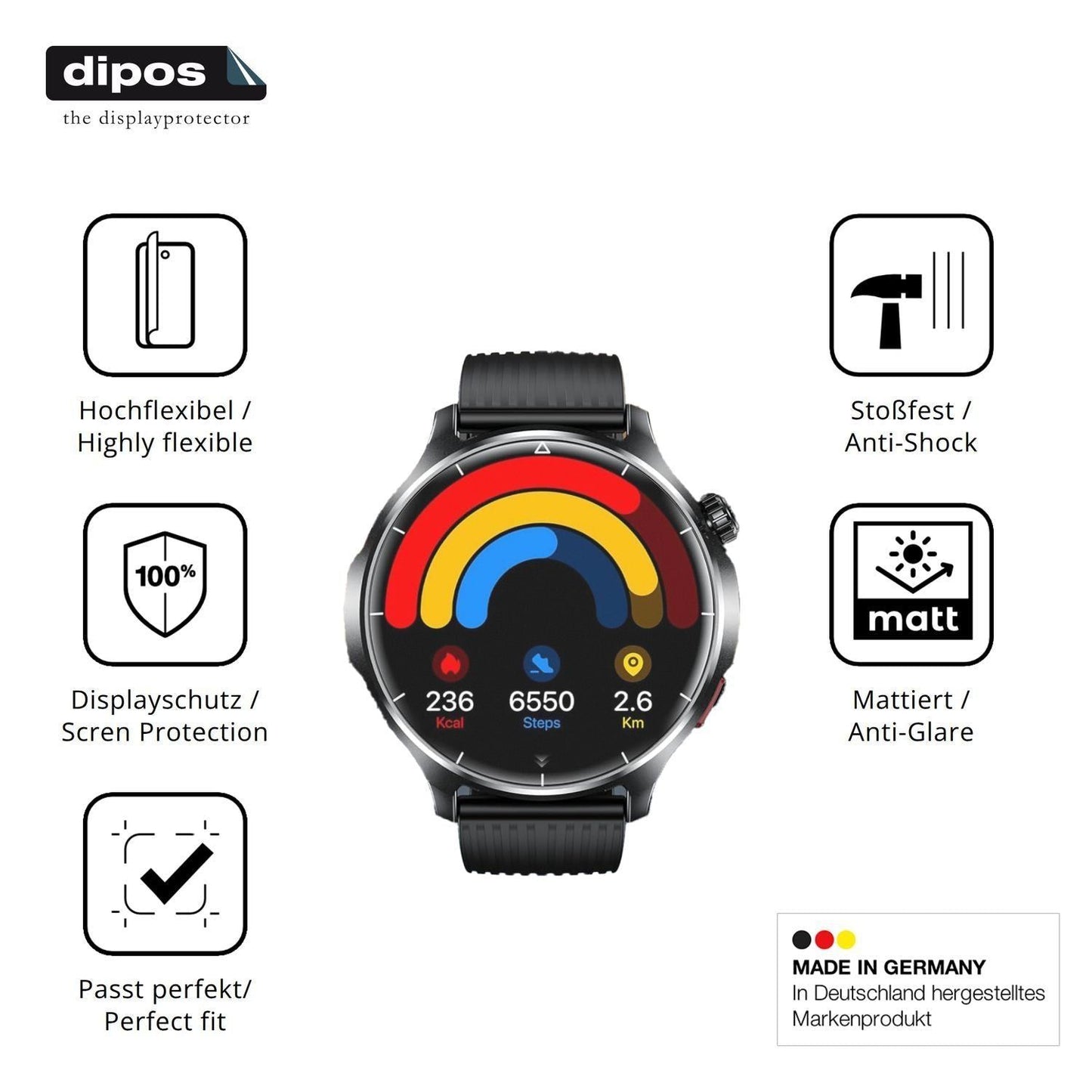 2x Full Cover Schutzfolie matt für SLOKSFil I136 (7)