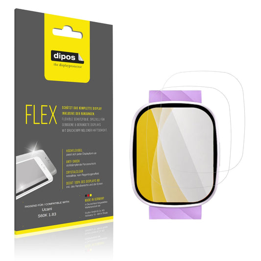 2x 3D Full Cover Schutzfolie für Ucani S60K 1.83 (1)