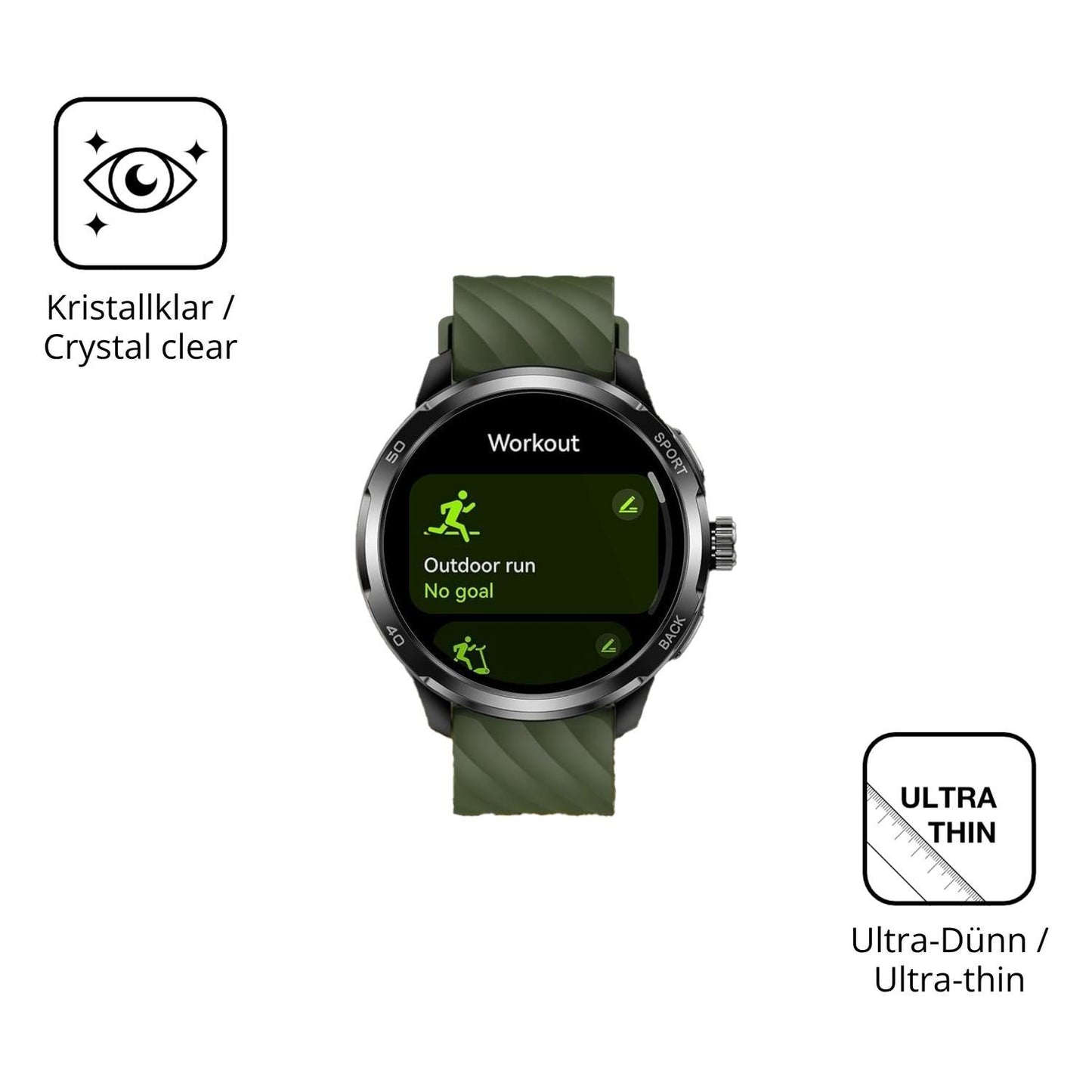 6x Schutzfolie klar für Ulefone Armor Watch Pro Di (5)