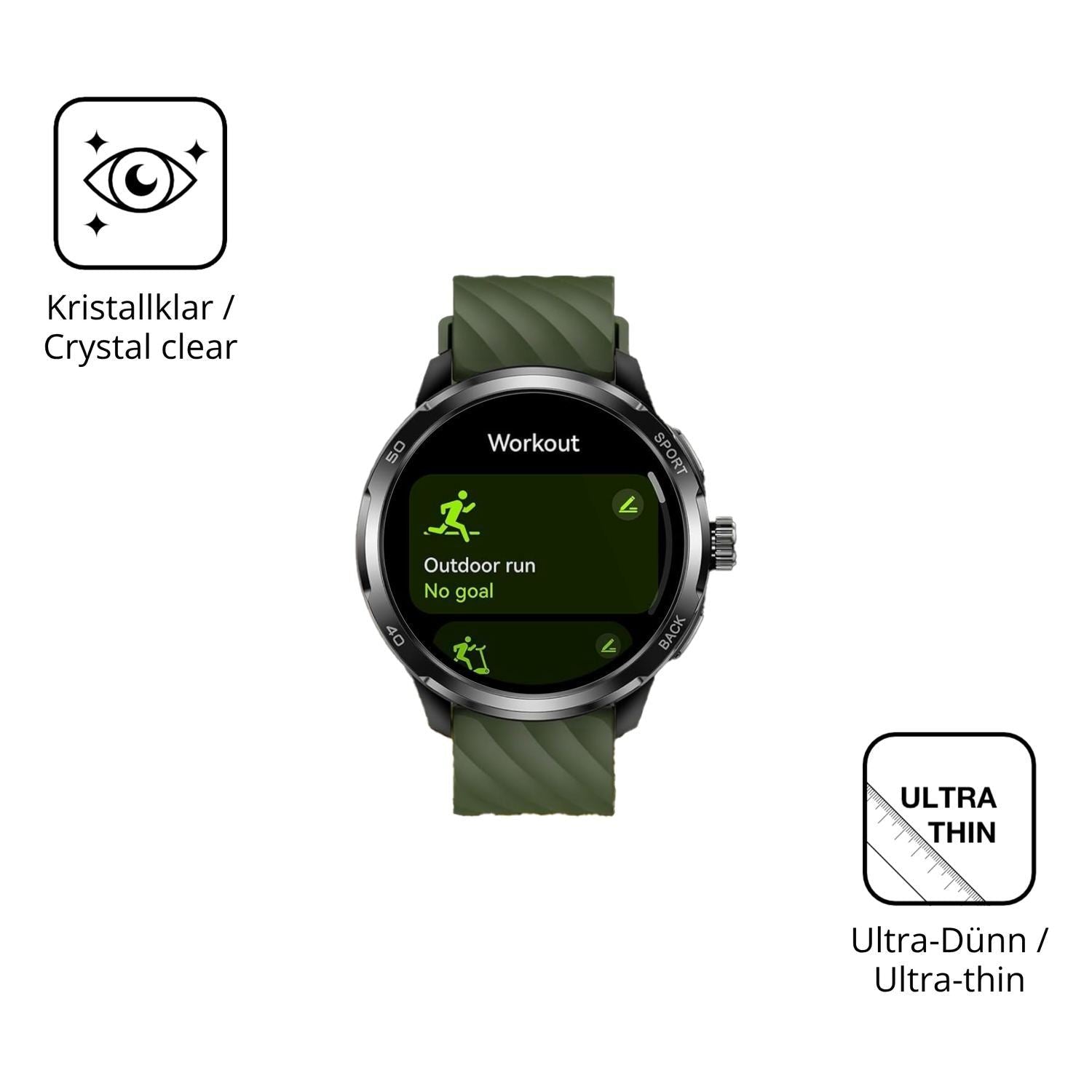 6x Schutzfolie klar für Ulefone Armor Watch Pro Di (5)