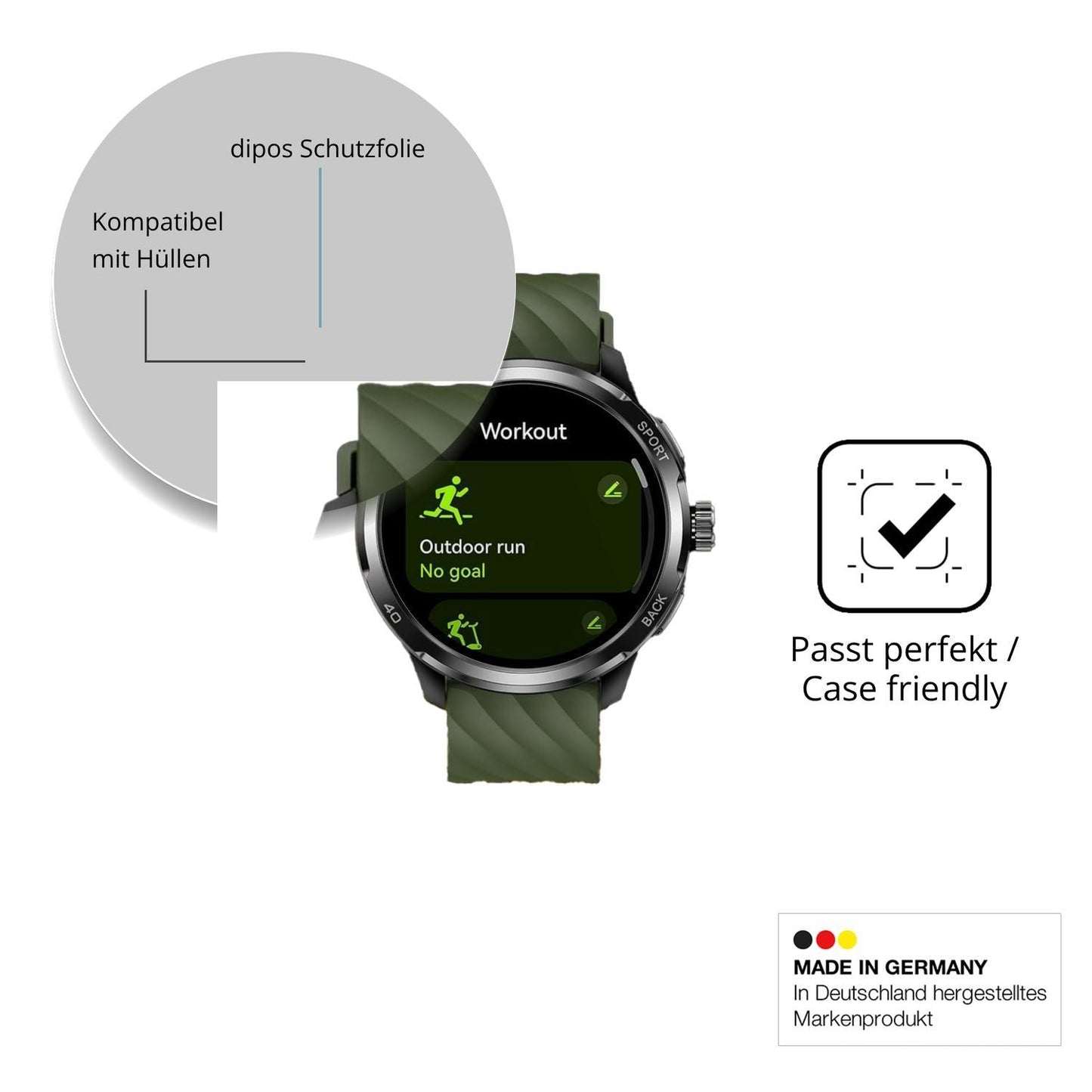 6x Schutzfolie klar für Ulefone Armor Watch Pro Di (6)