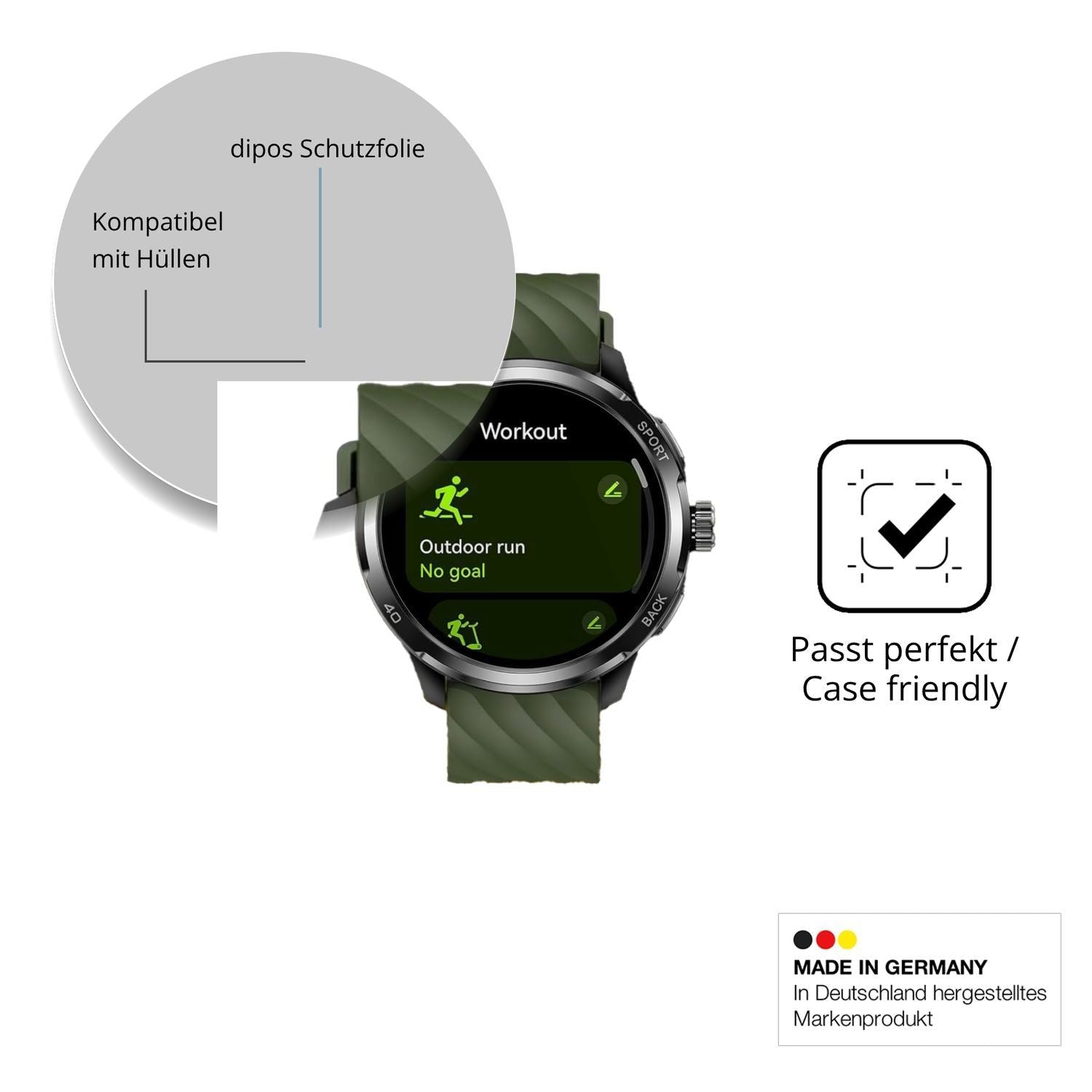 6x Schutzfolie klar für Ulefone Armor Watch Pro Di (6)