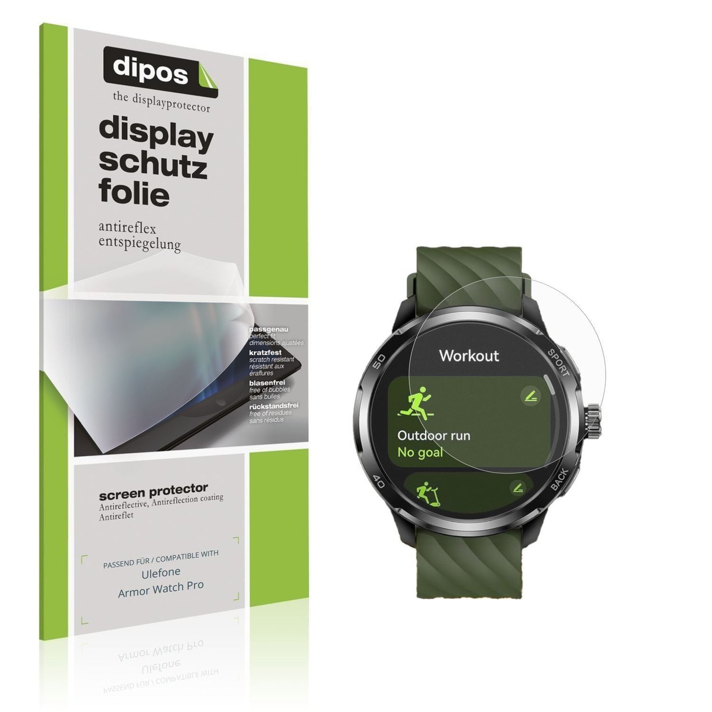 6x Schutzfolie matt für Ulefone Armor Watch Pro Di (1)