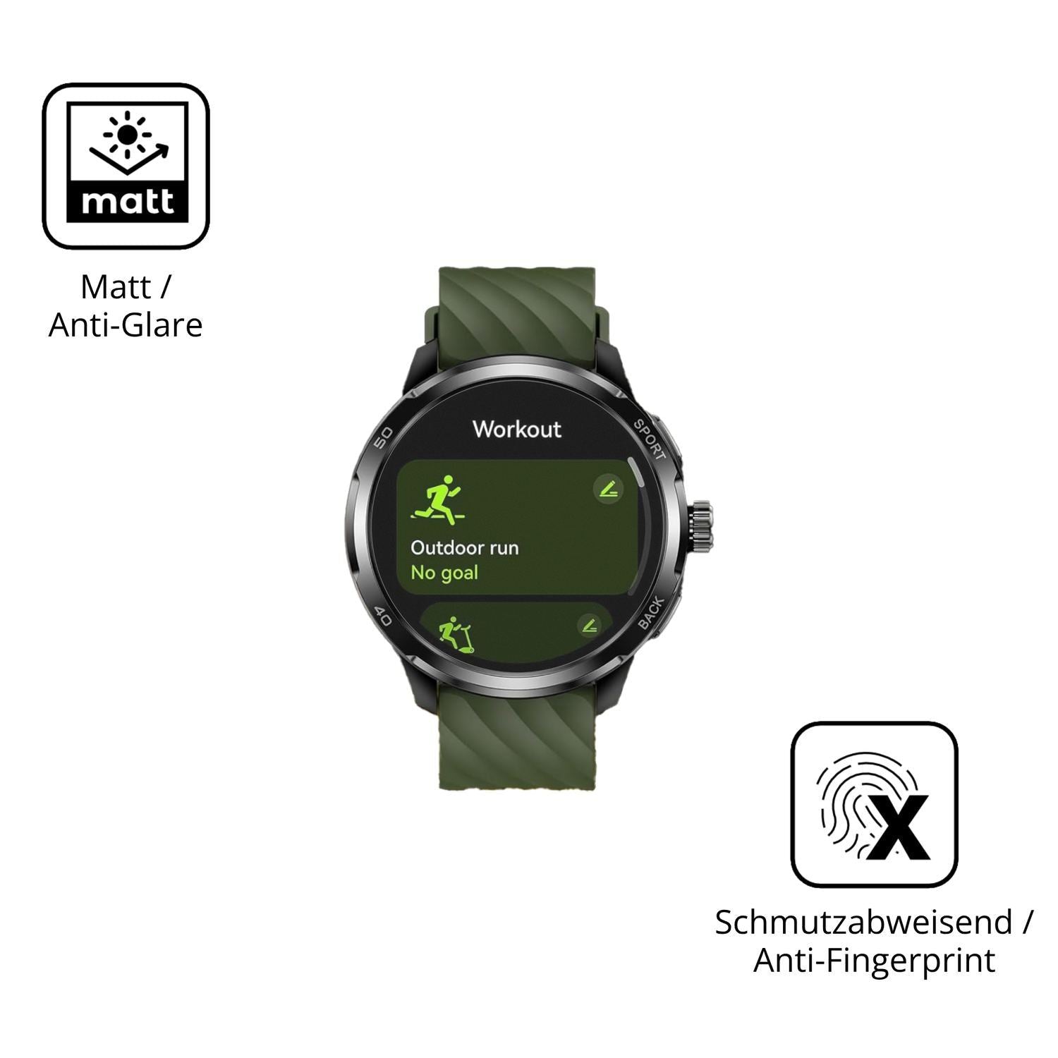 6x Schutzfolie matt für Ulefone Armor Watch Pro Di (5)