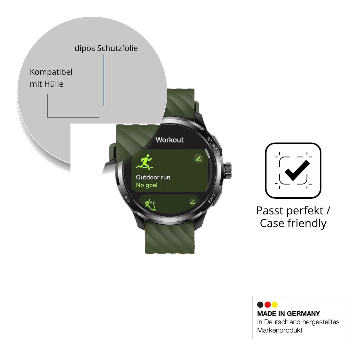 6x Schutzfolie matt für Ulefone Armor Watch Pro Di (6)