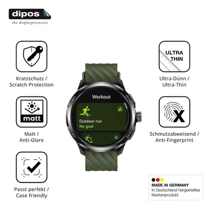 6x Schutzfolie matt für Ulefone Armor Watch Pro Di (7)