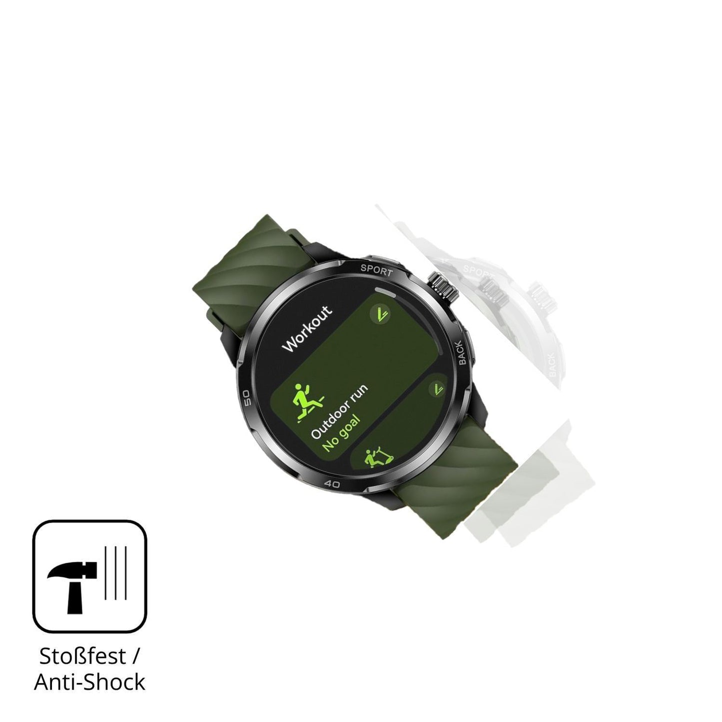 2x 9H Schutzfolie matt für Ulefone Armor Watch Pro (4)