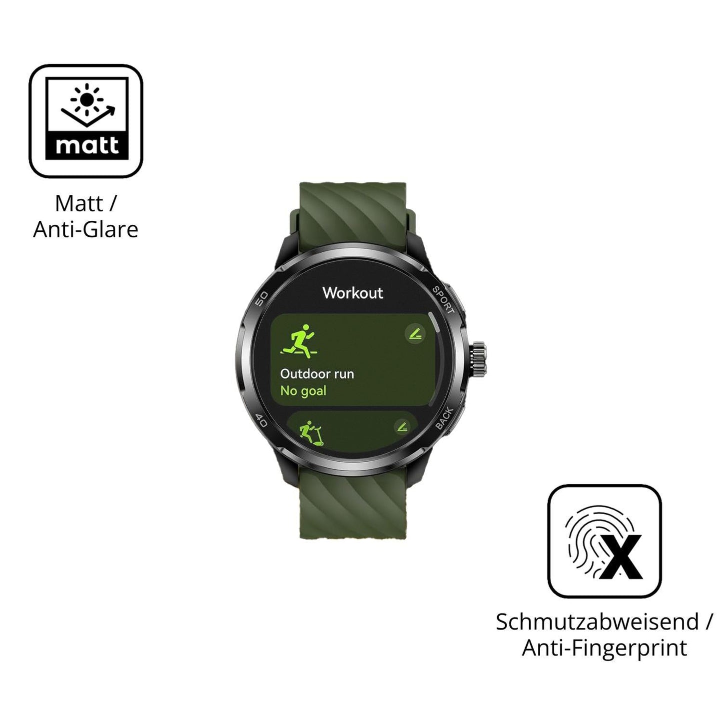 2x 9H Schutzfolie matt für Ulefone Armor Watch Pro (5)