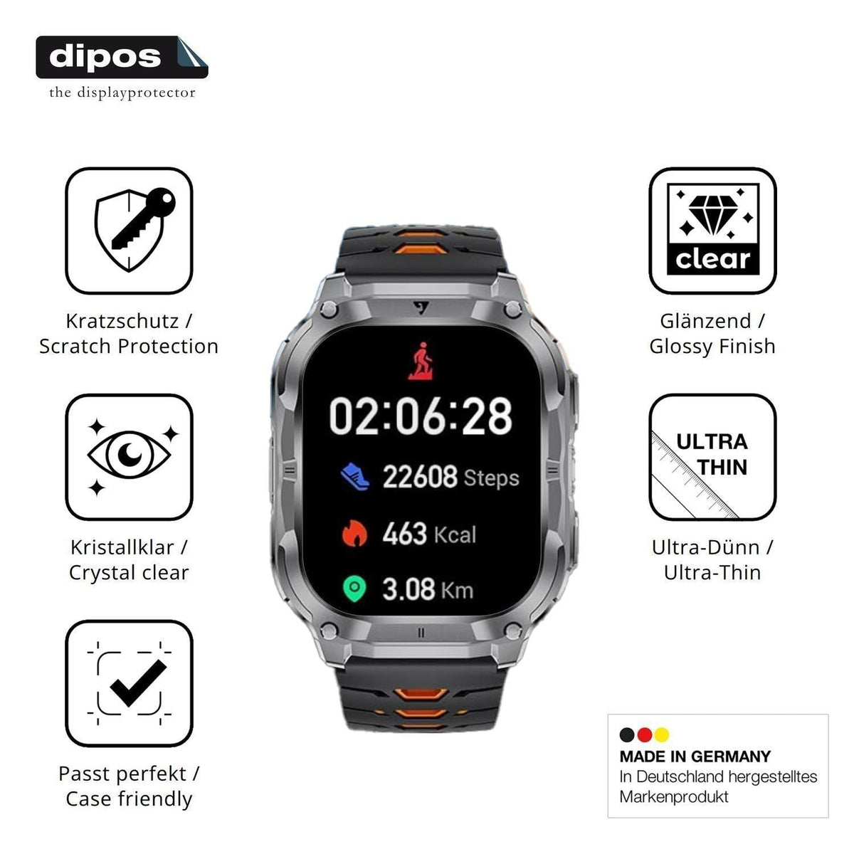 6x Schutzfolie klar für LIGE EF22 Display-Schutzfo (7)