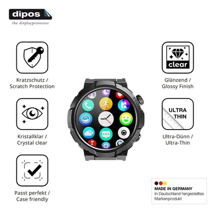 6x Schutzfolie klar für Soudorv S50 Display-Schutz (7)