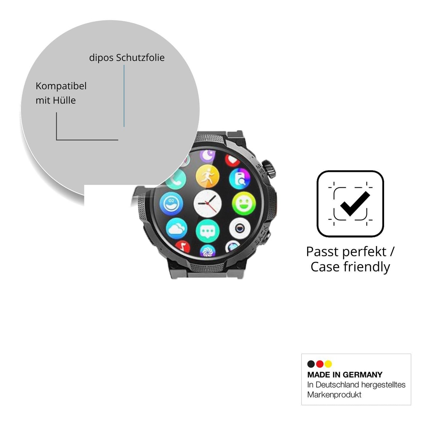 6x Schutzfolie matt für Soudorv S50 Display-Schutz (6)