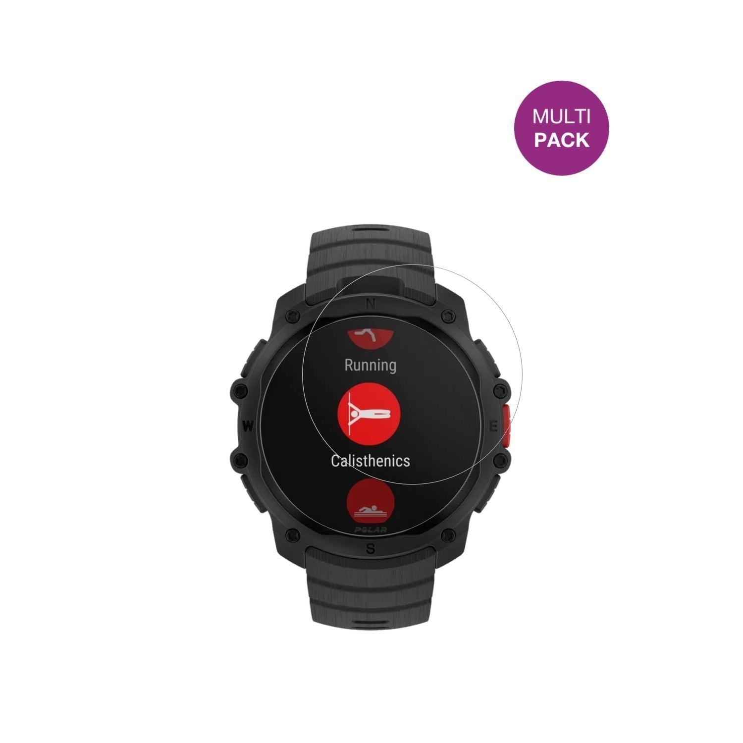 6x Schutzfolie klar für Polar Street X Display-Sch (2)