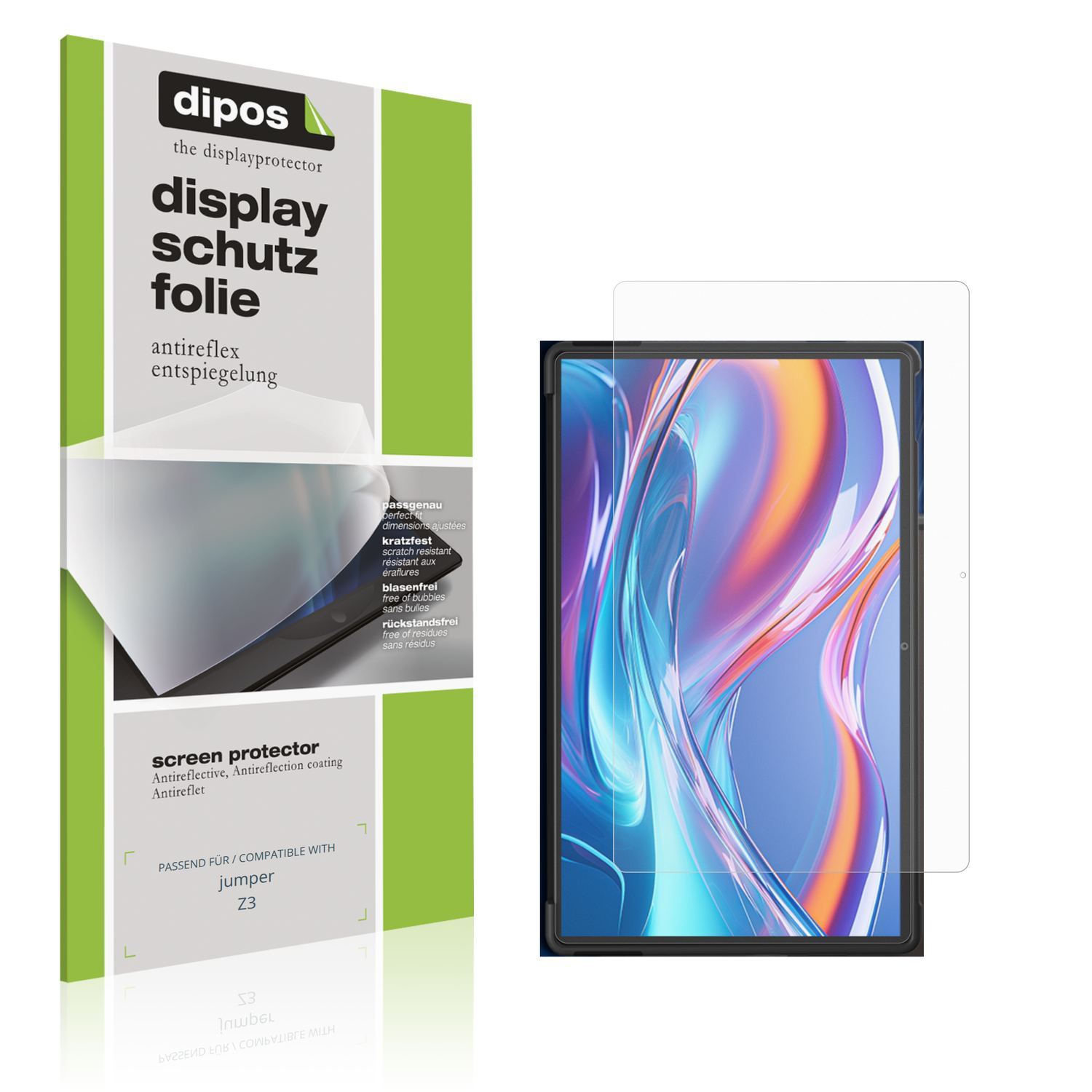 2x Schutzfolie matt für jumper Z3 Display-Schutzfo (1)