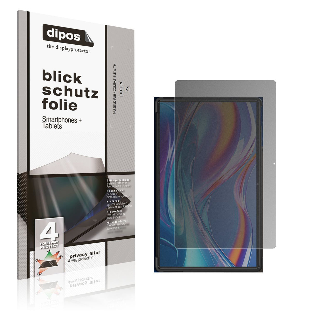 Blickschutzfolie für jumper Z3 matt Schutzfolie Pr (1)