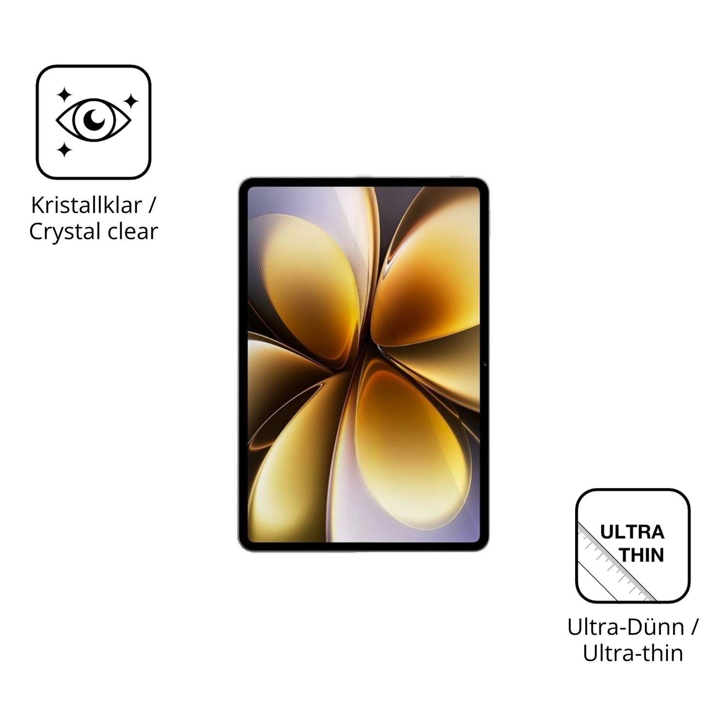 2x Schutzfolie klar für Vivo Pad6 Pro Display-Schu (5)