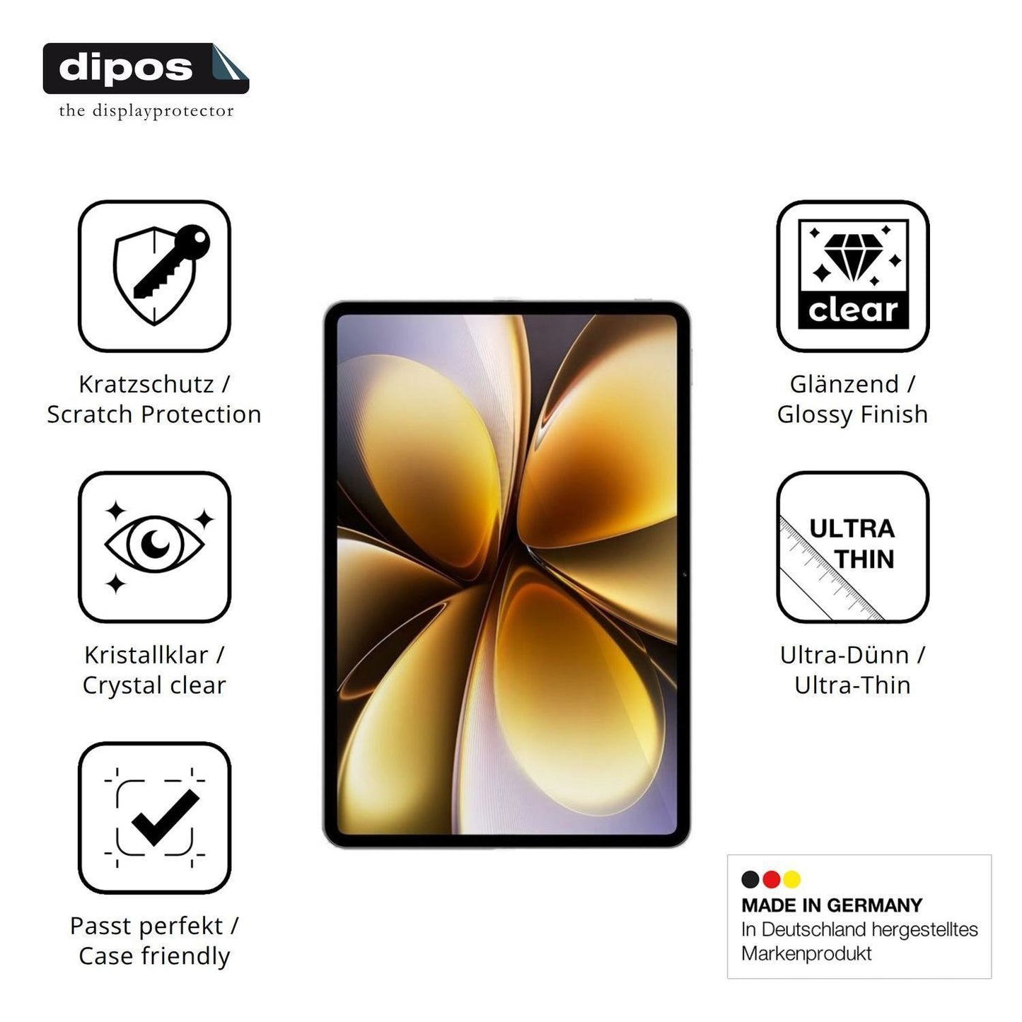 2x Schutzfolie klar für Vivo Pad6 Pro Display-Schu (7)