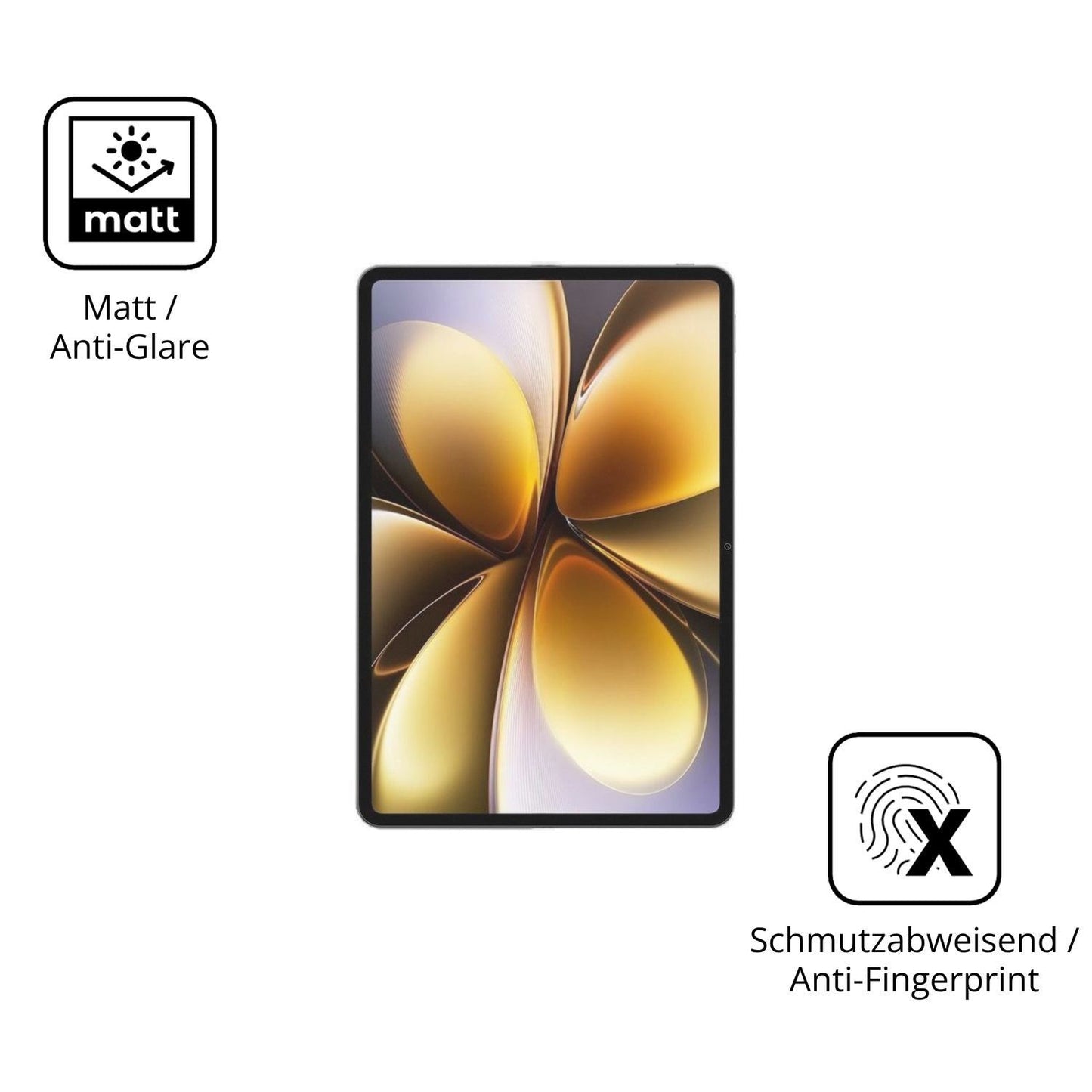 2x 9H Schutzfolie matt für Vivo Pad6 Pro Panzerfol (5)