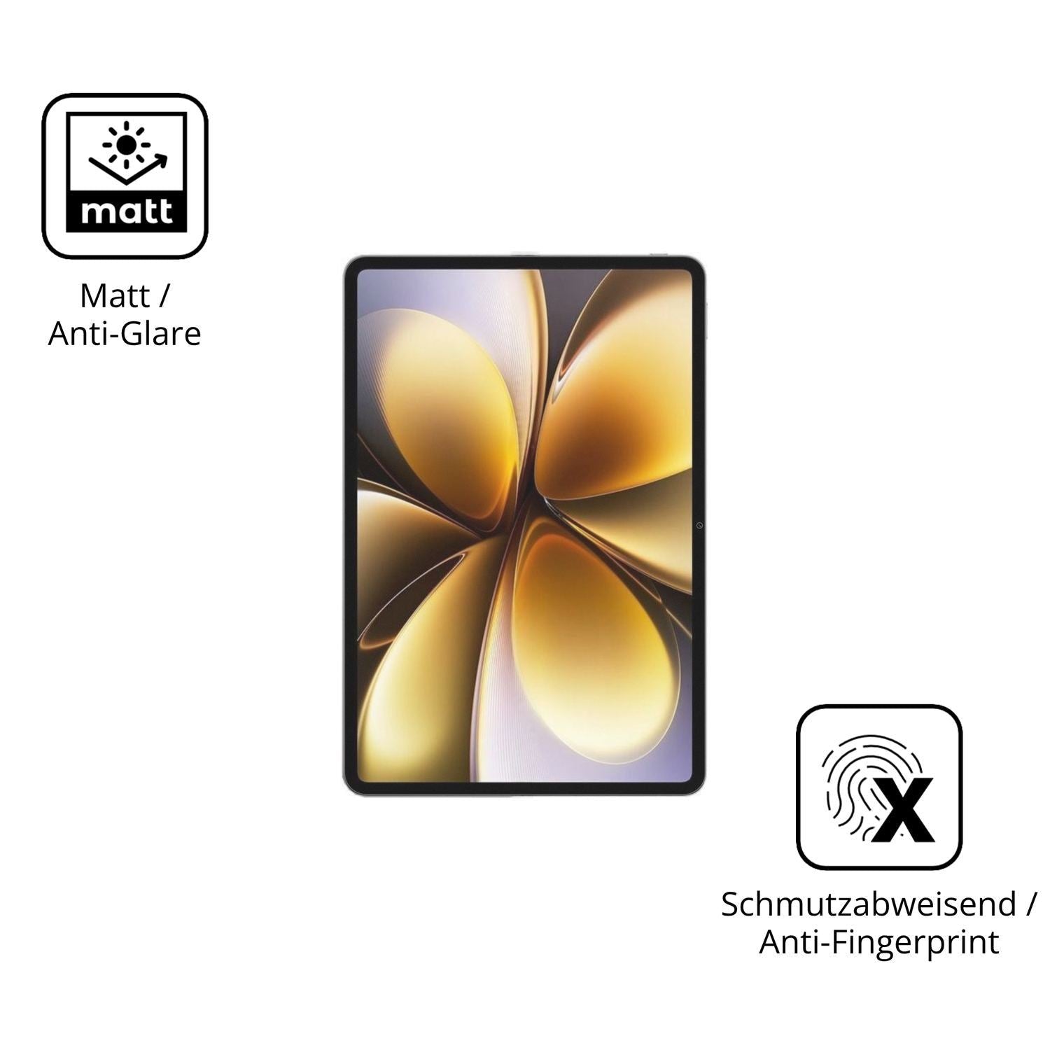2x 9H Schutzfolie matt für Vivo Pad6 Pro Panzerfol (5)
