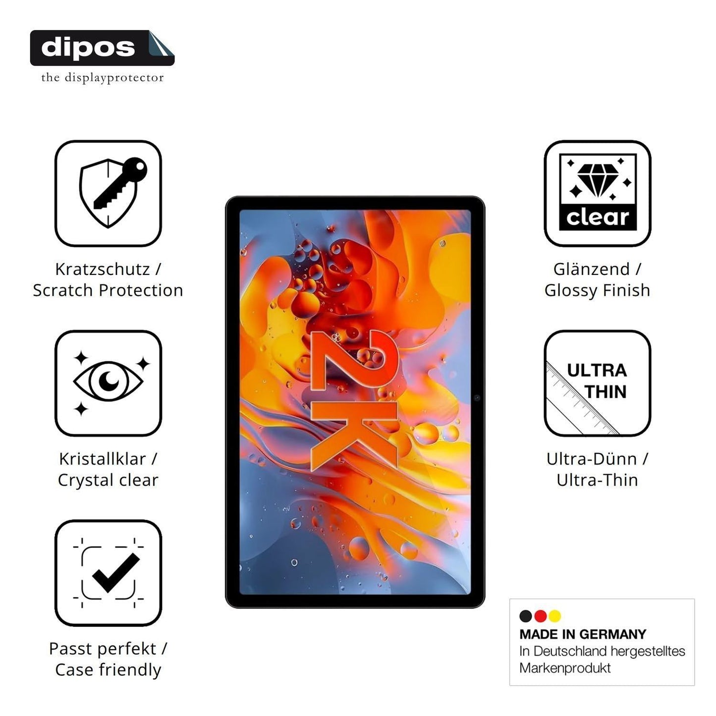 2x Schutzfolie klar für MAXLEGEN M11S Display-Schu (7)
