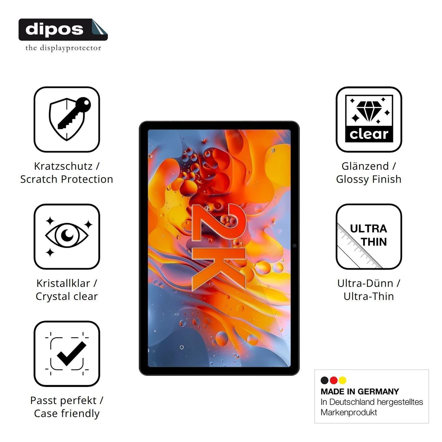 2x Schutzfolie klar für MAXLEGEN M11S Display-Schu (7)