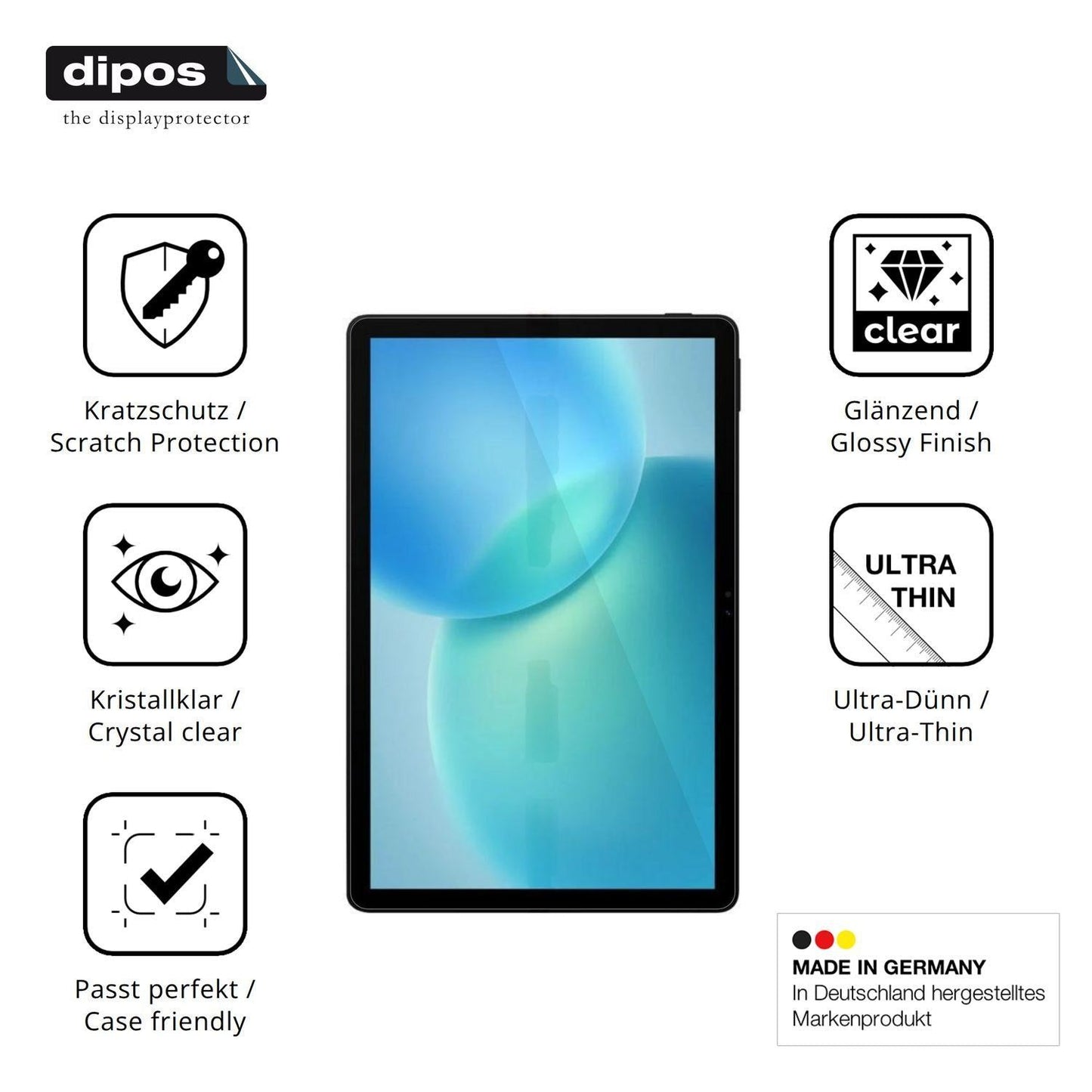 2x Schutzfolie klar für Pockam P11 Display-Schutzf (7)